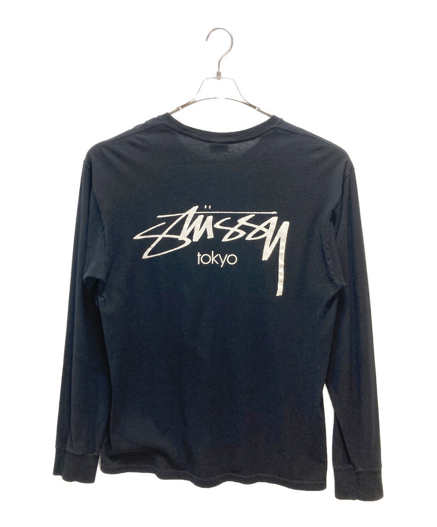 中古・古着通販】stussy (ステューシー) 長袖カットソー ブラック 
