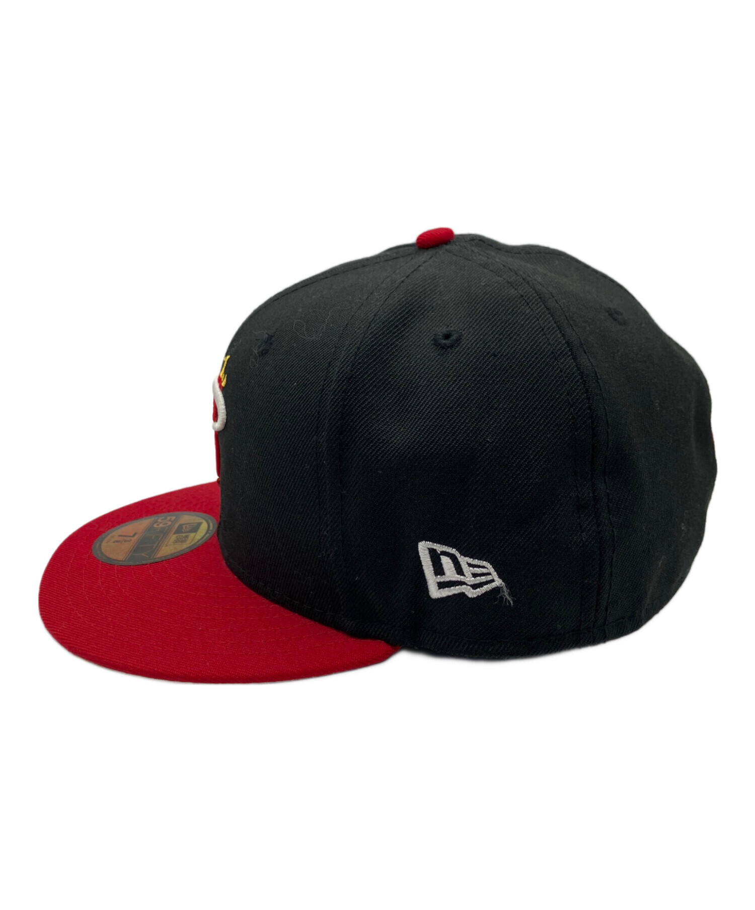 中古・古着通販】New Era (ニューエラ) キャップ レッド×ブラック