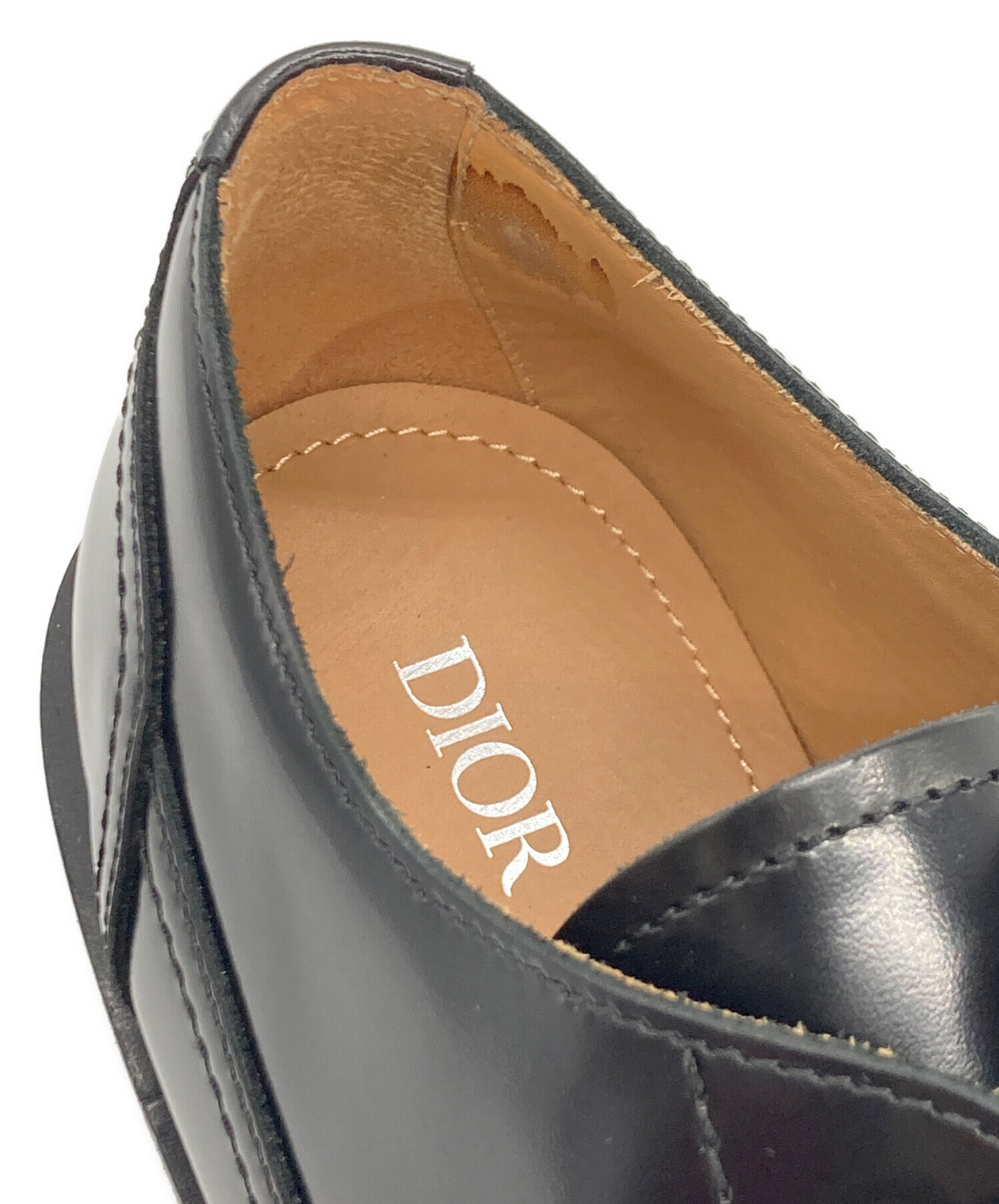 中古・古着通販】Dior (ディオール) CARLO DERBY CALF ブラック サイズ 