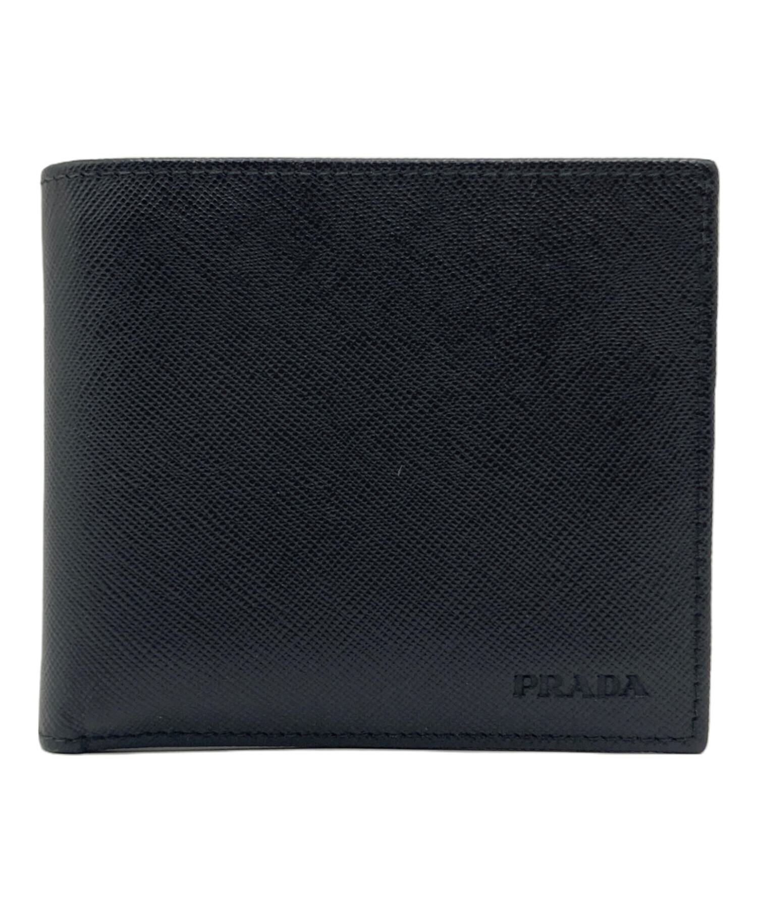 中古・古着通販】PRADA (プラダ) PRADA 2つ折り財布 ブラック