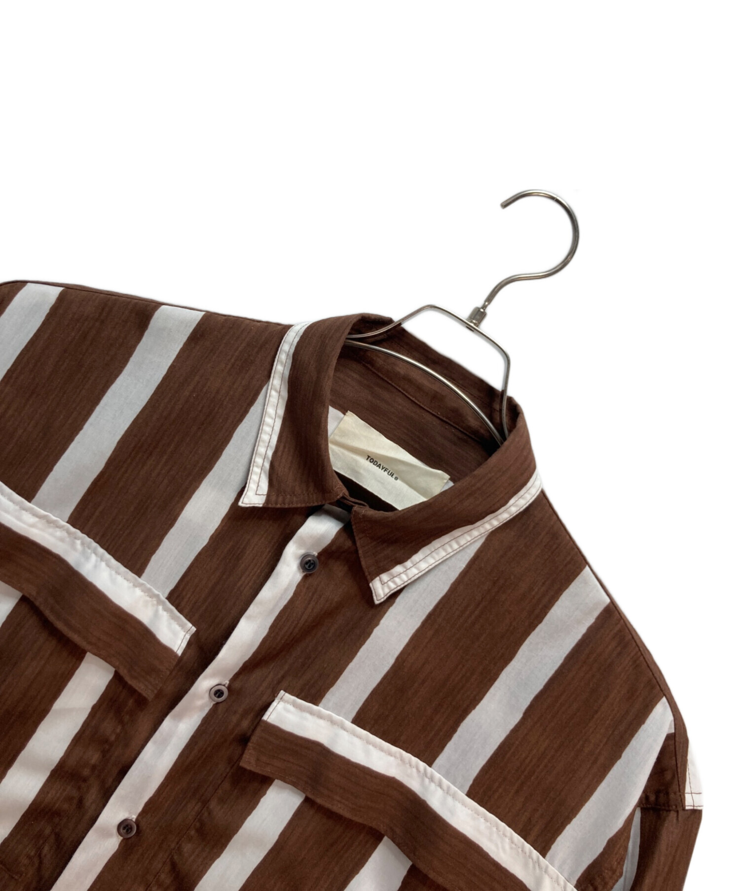 中古・古着通販】TODAYFUL (トゥデイフル) Stripe Pocket Shirts 