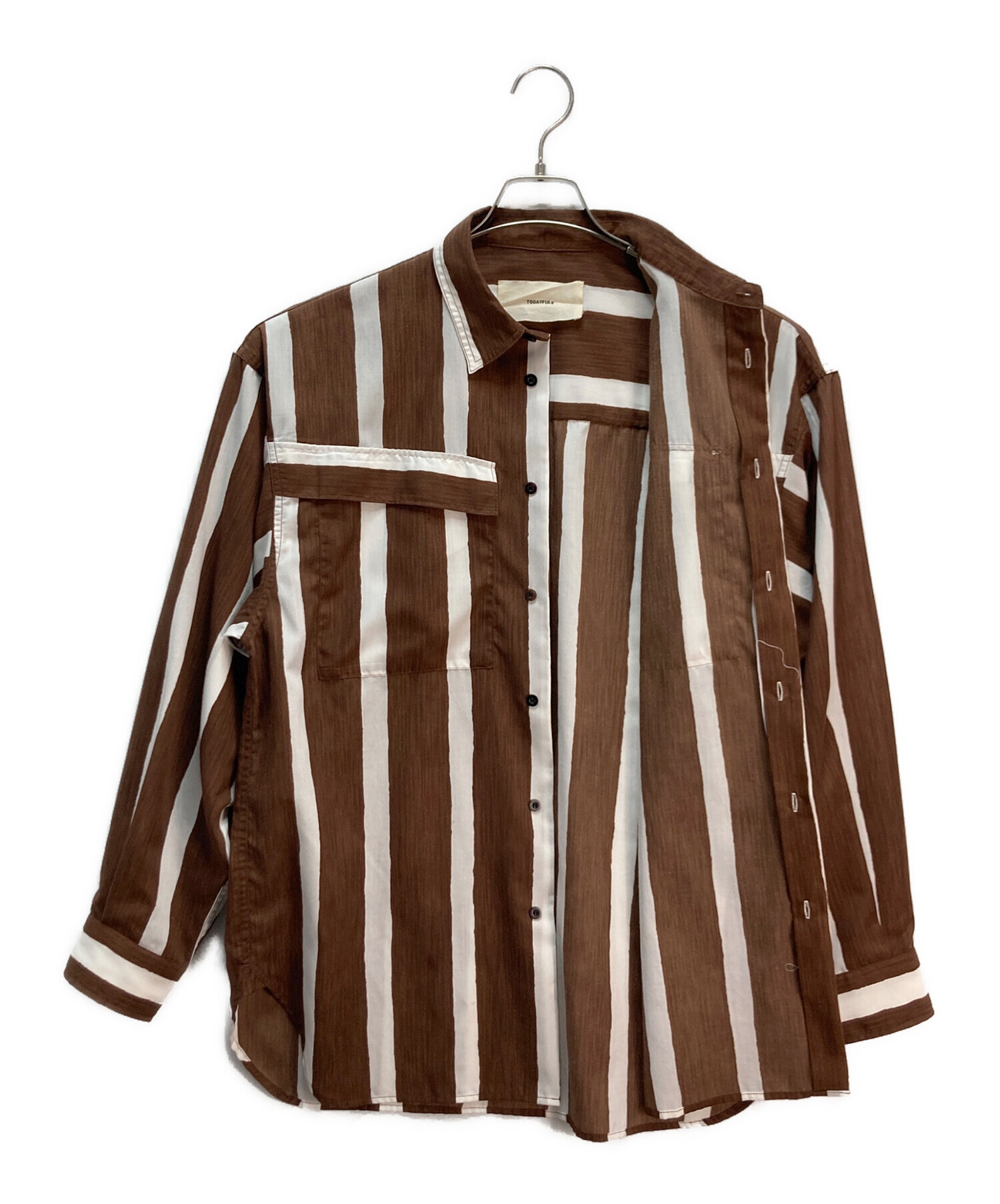 中古・古着通販】TODAYFUL (トゥデイフル) Stripe Pocket Shirts 