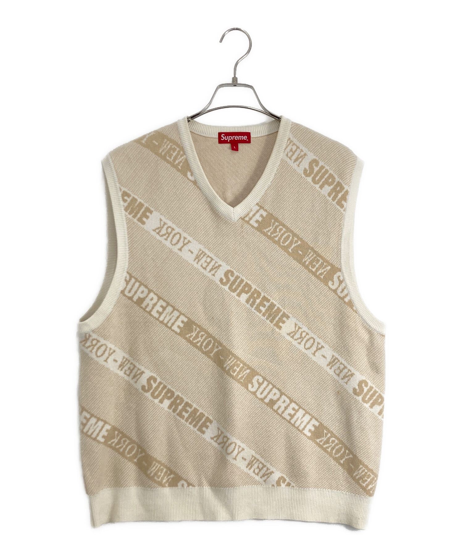 トップス supreme 21ss strip sweater vest 中古・古着通販】SUPREME (シュプリーム) stripe sweater vest