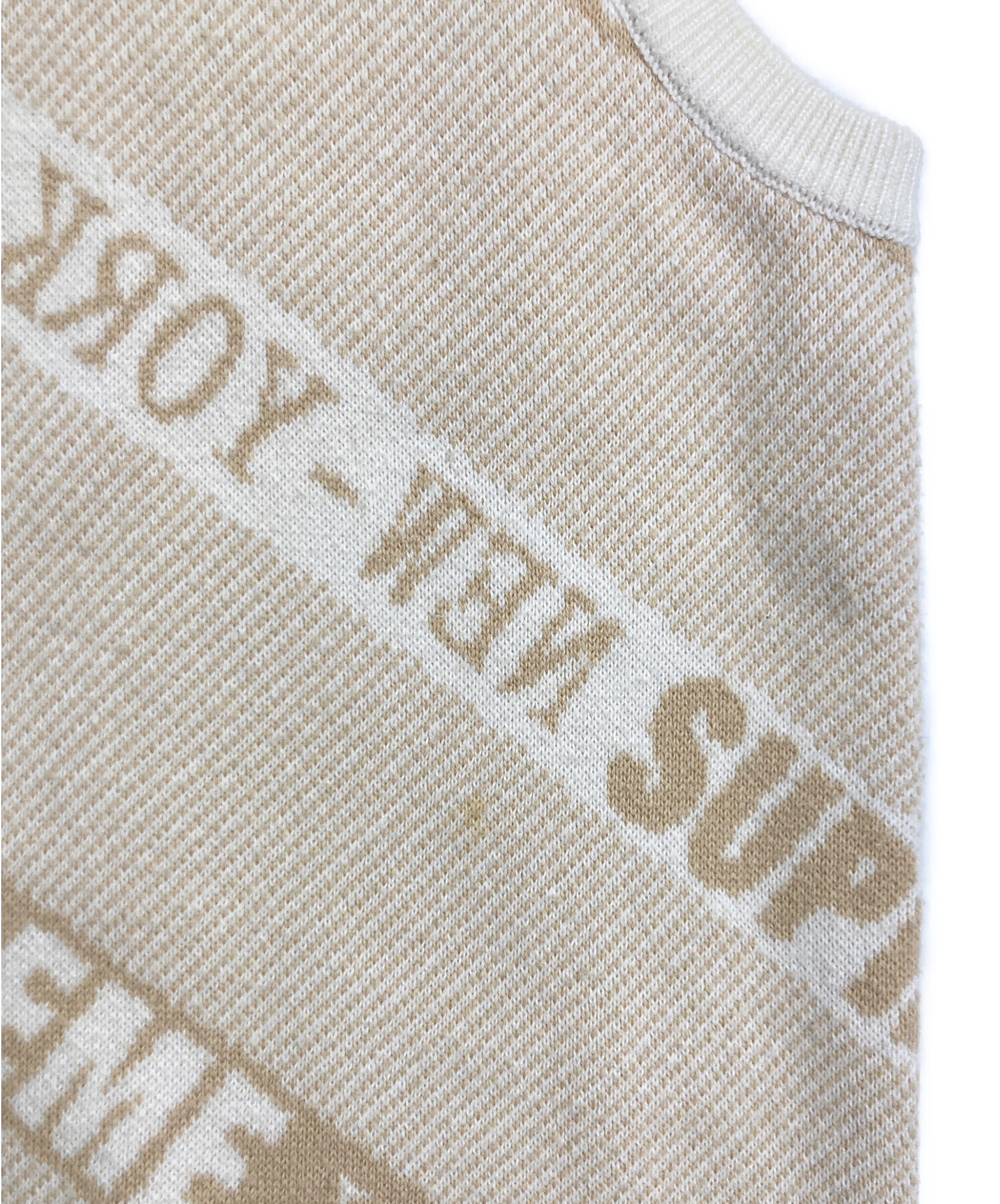 ✨超レア・未使用品✨Supreme Stripe Sweater Vest 白 中古・古着通販】SUPREME (シュプリーム) stripe sweater vest