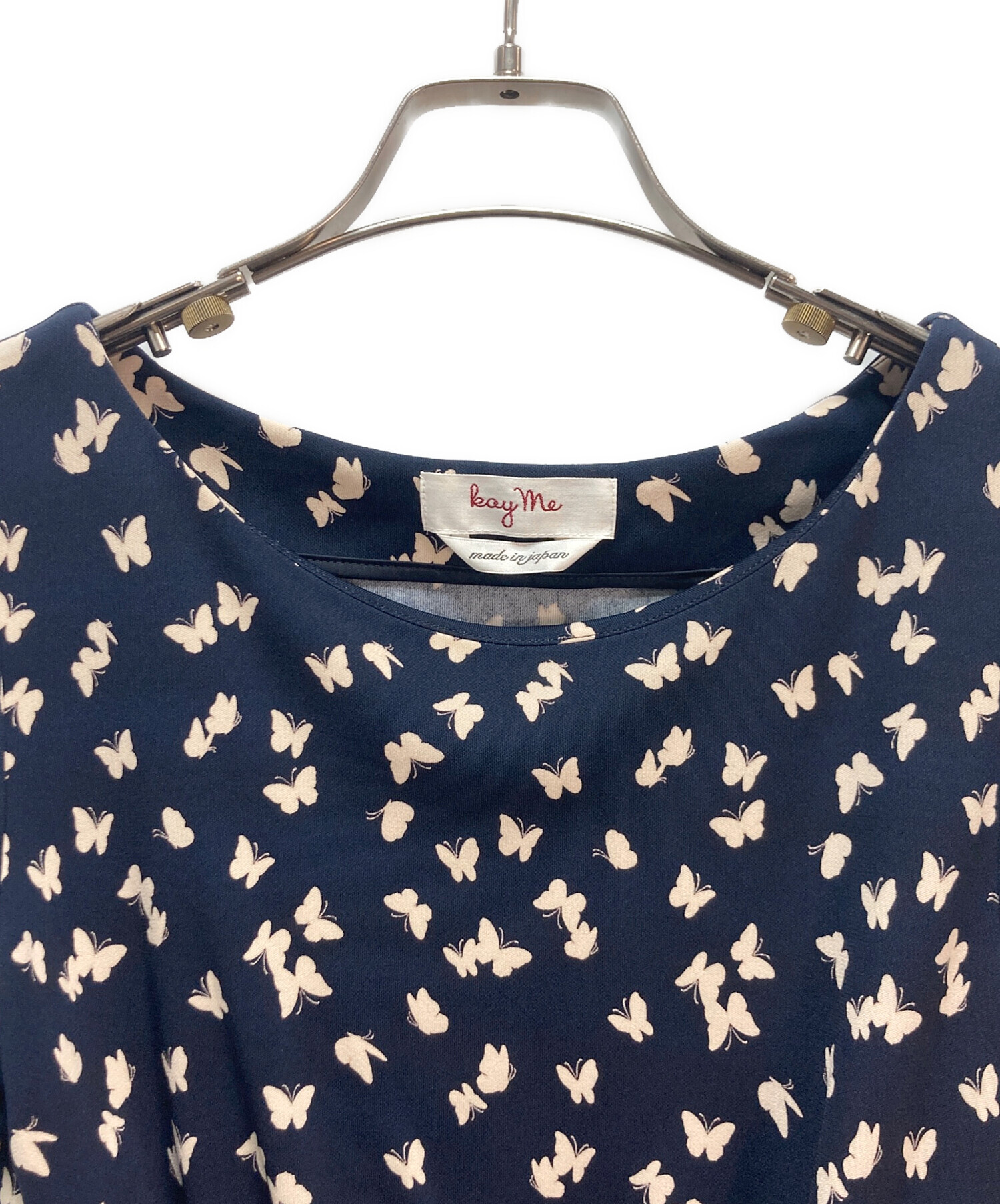 中古・古着通販】kay me (ケイミー) kay me ワンピース ネイビー