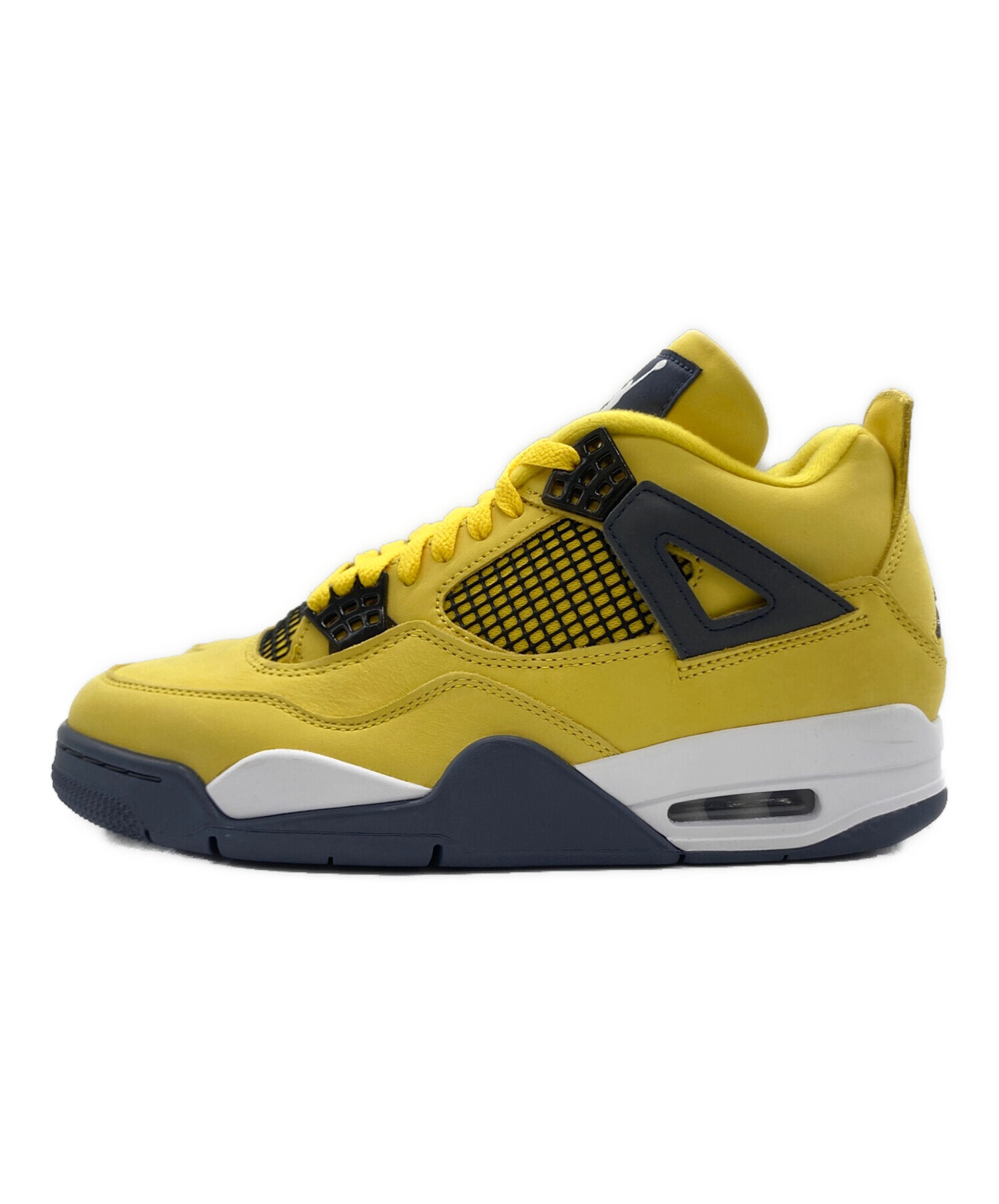 中古・古着通販】NIKE (ナイキ) NIKE AIR JORDAN 4 RETRO イエロー 