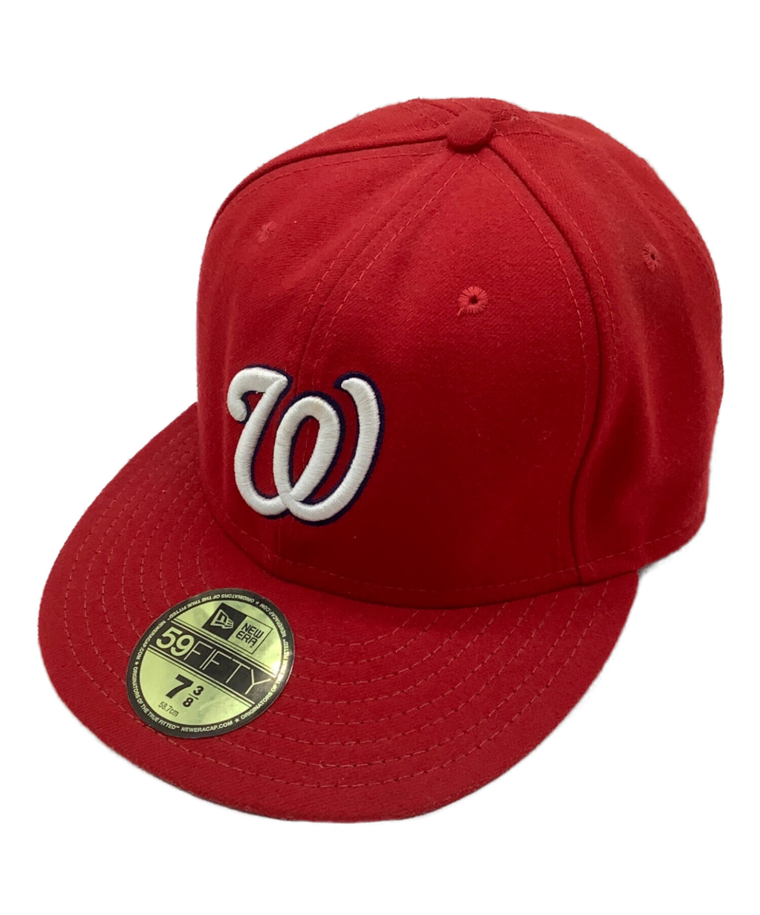 中古・古着通販】New Era (ニューエラ) キャップ レッド サイズ:7 3/8 
