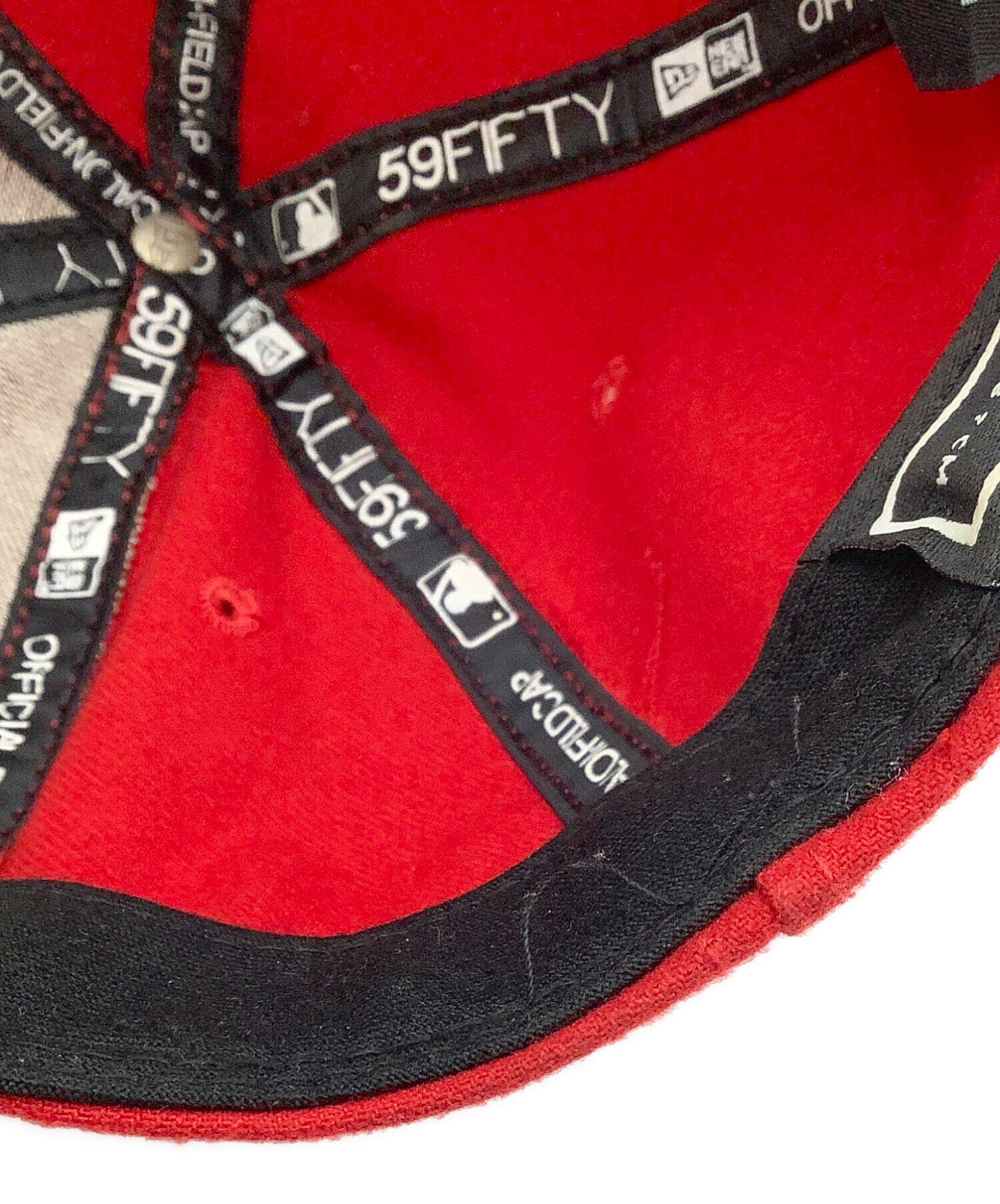 中古・古着通販】New Era (ニューエラ) キャップ レッド サイズ:7 3/8 