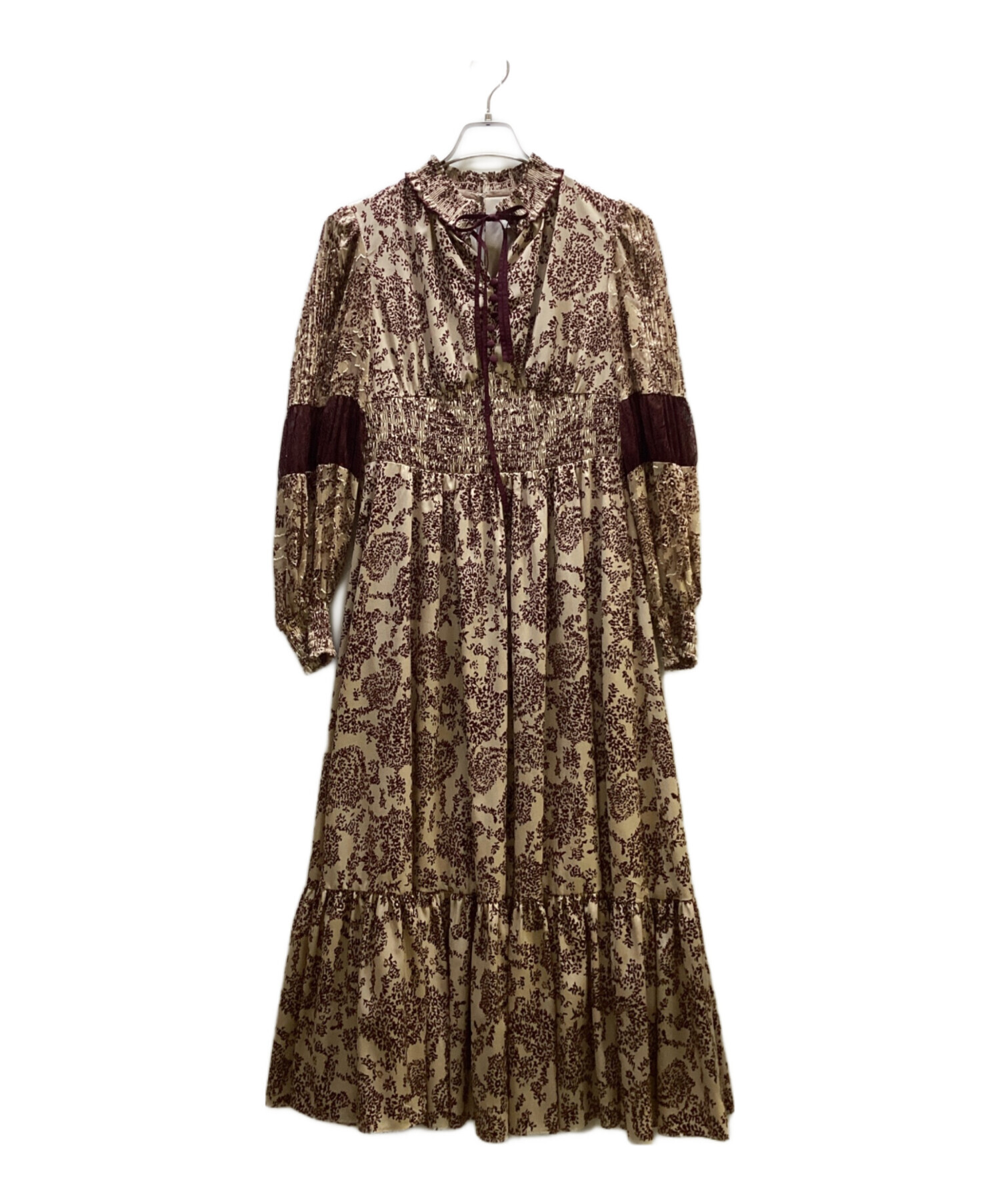 herlipto Winter Floral Long-sleeve Dress Herlipto Winter Floral