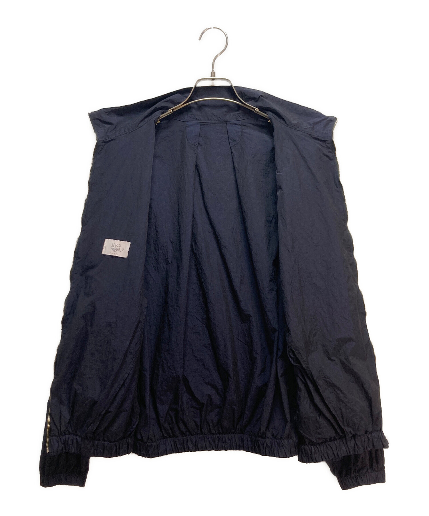 中古・古着通販】URU (ウル) TASLAN NYLON - ZIP UP BLOUSON ネイビー 
