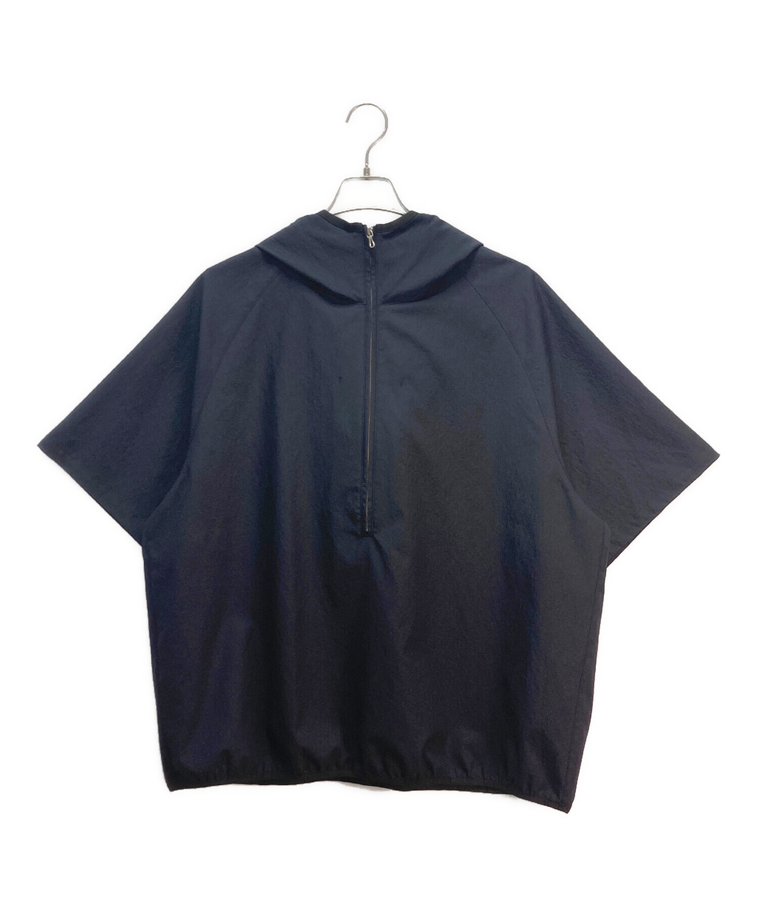 中古・古着通販】URU (ウル) HALF ZIP S/S PARKA ブラック サイズ:2