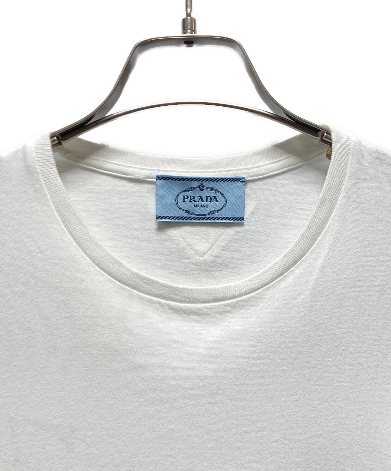 中古・古着通販】PRADA (プラダ) バックトライアングルTシャツ
