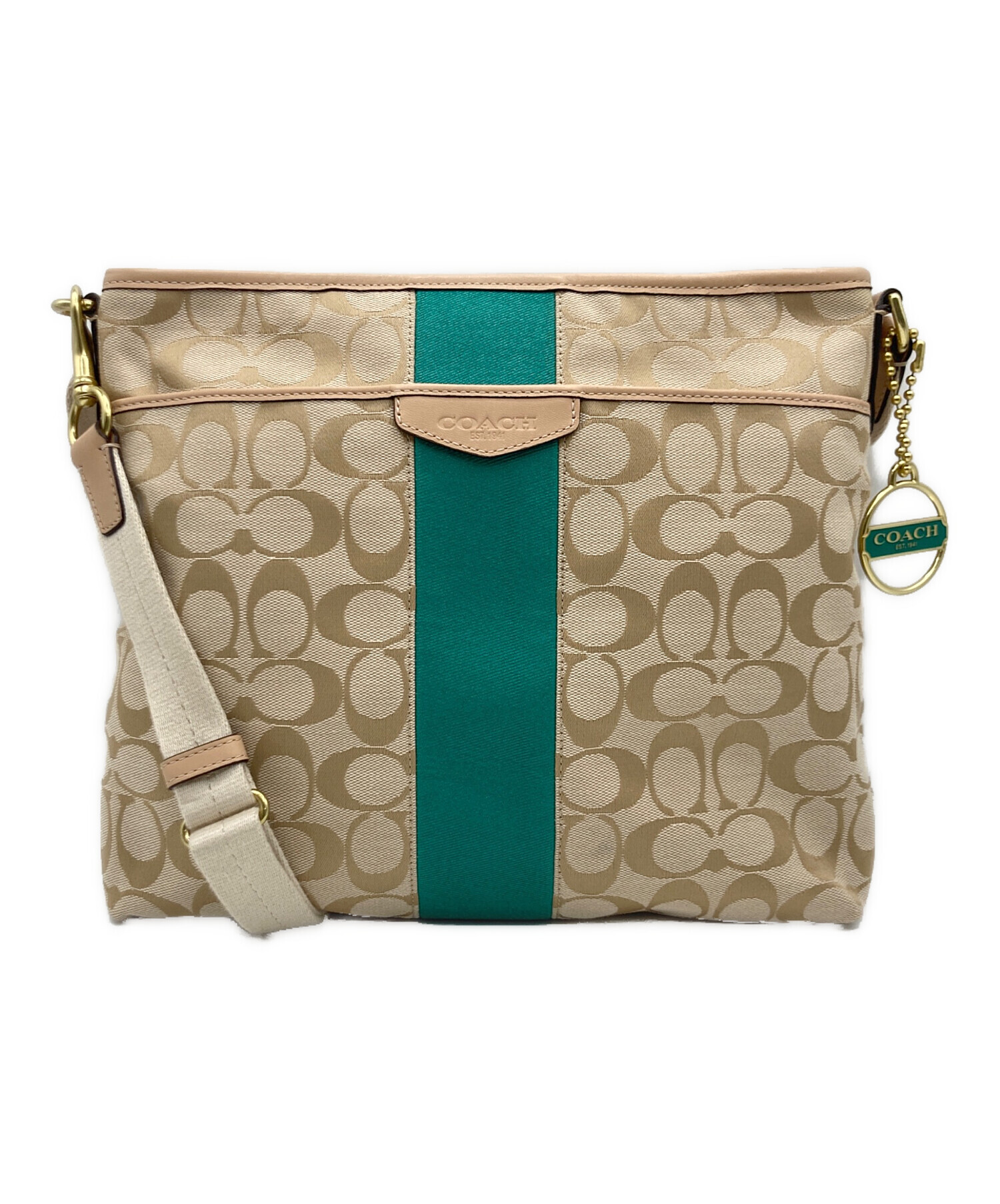 中古・古着通販】COACH (コーチ) シグネチャー ショルダーバッグ 