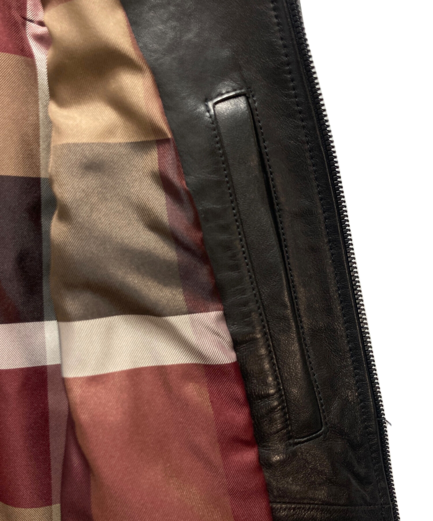 【新品】ブラックレーベルクレストブリッジ　レザージャケット　ライダース　L401 シープレザーライダース（51F01611＿＿） | BLACK LABEL