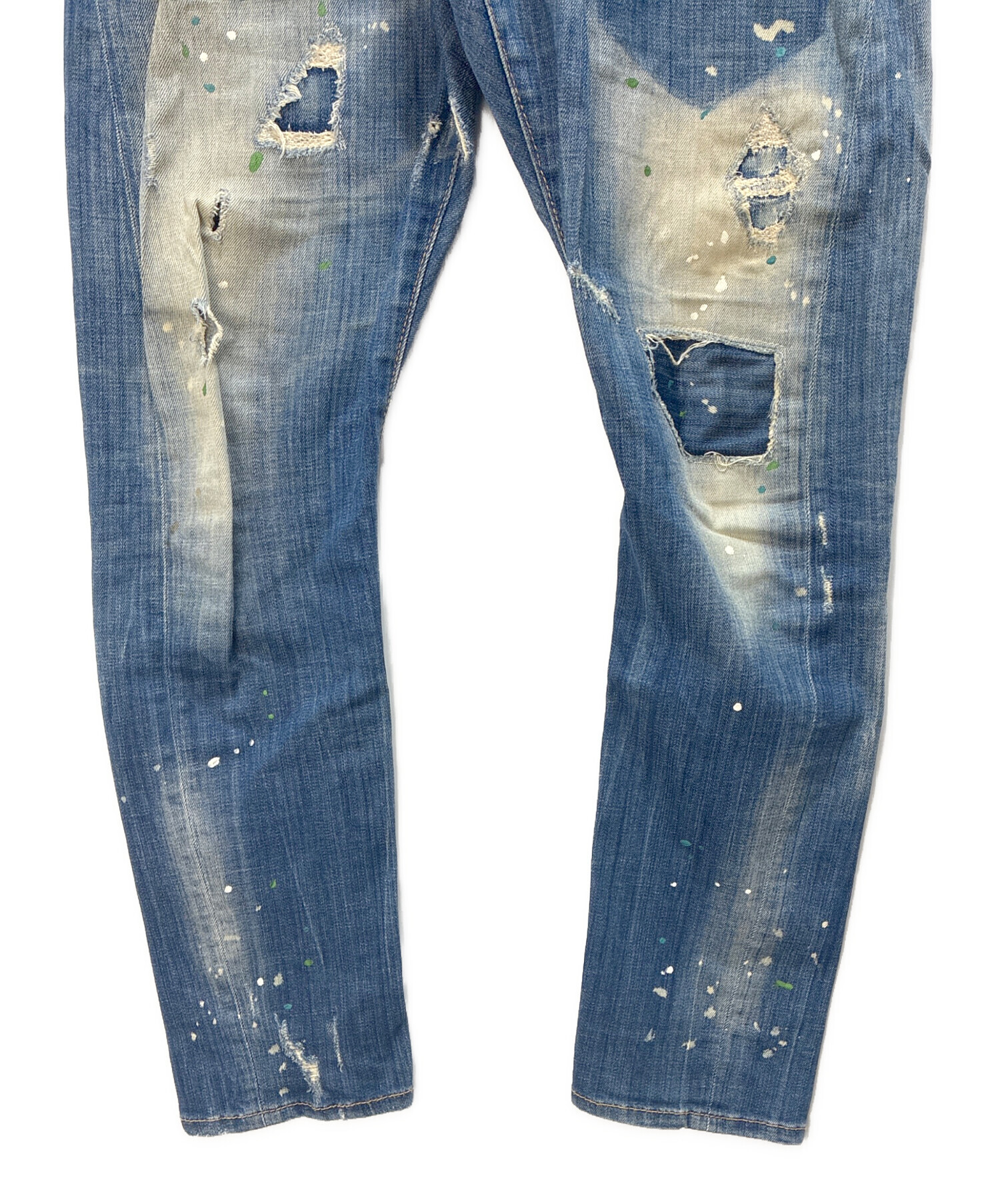 中古・古着通販】DSQUARED2 (ディースクエアード) ダメージペイント