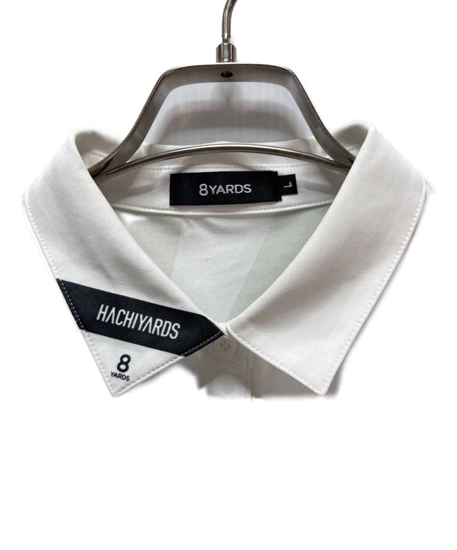 8yards シャツ　L ホワイト　ポロシャツ　ゴルフ 中古・古着通販】8YARDS (ハチヤーズ) ゴルフウェア(トップス