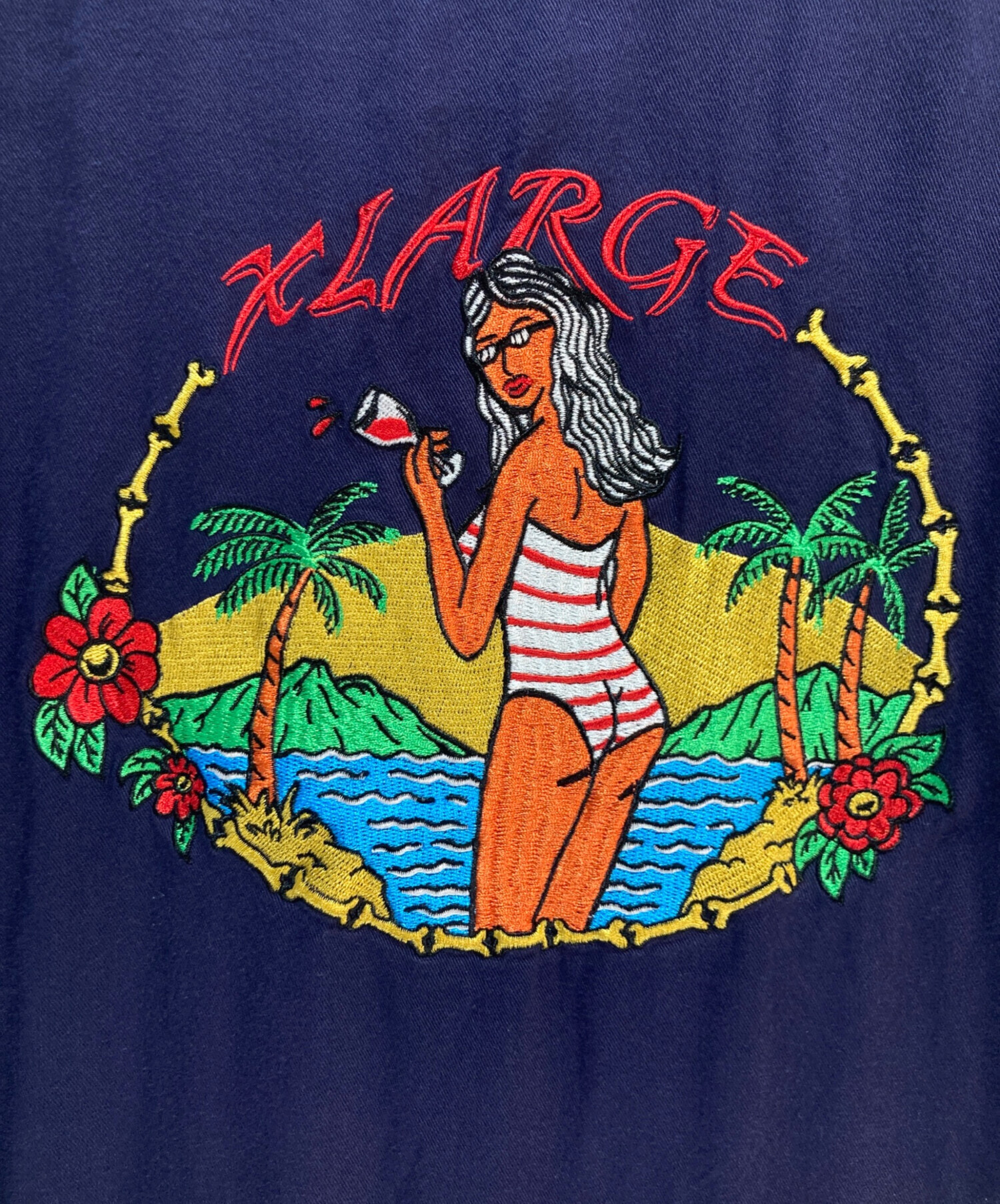 中古・古着通販】X-LARGE (エクストララージ) X-LARGE 刺繍シャツ