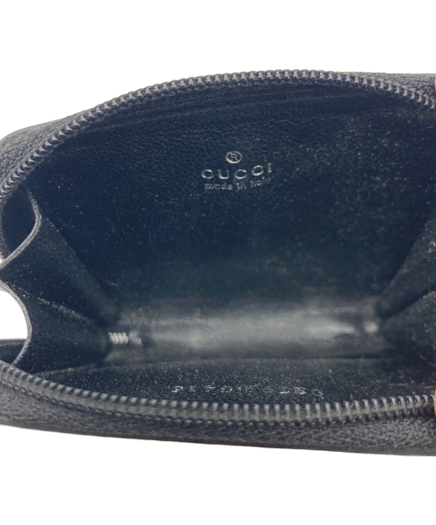 中古・古着通販】GUCCI (グッチ) GUCCI レザーコインケース ブラック