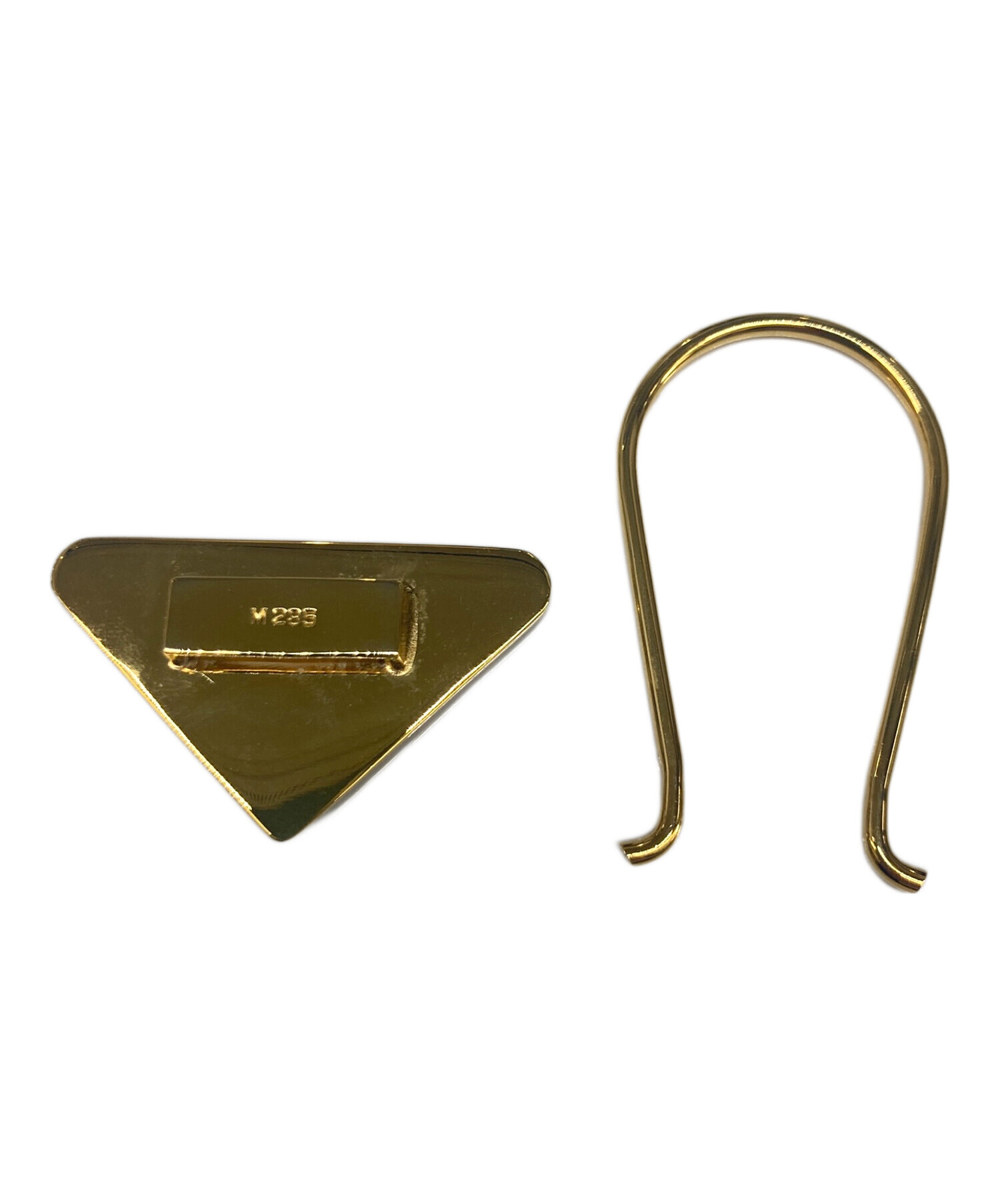 中古・古着通販】PRADA (プラダ) キーリング ゴールド×カーキ
