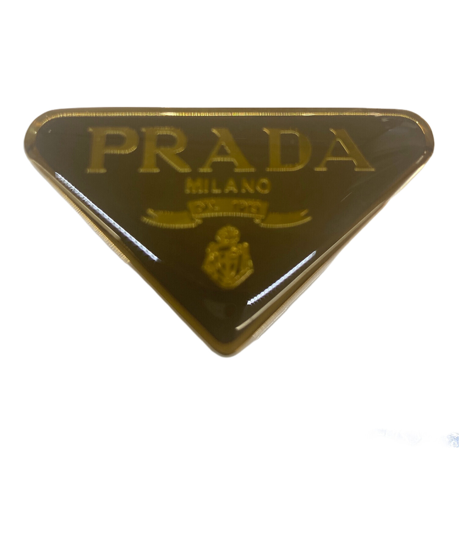 中古・古着通販】PRADA (プラダ) キーリング ゴールド×カーキ 