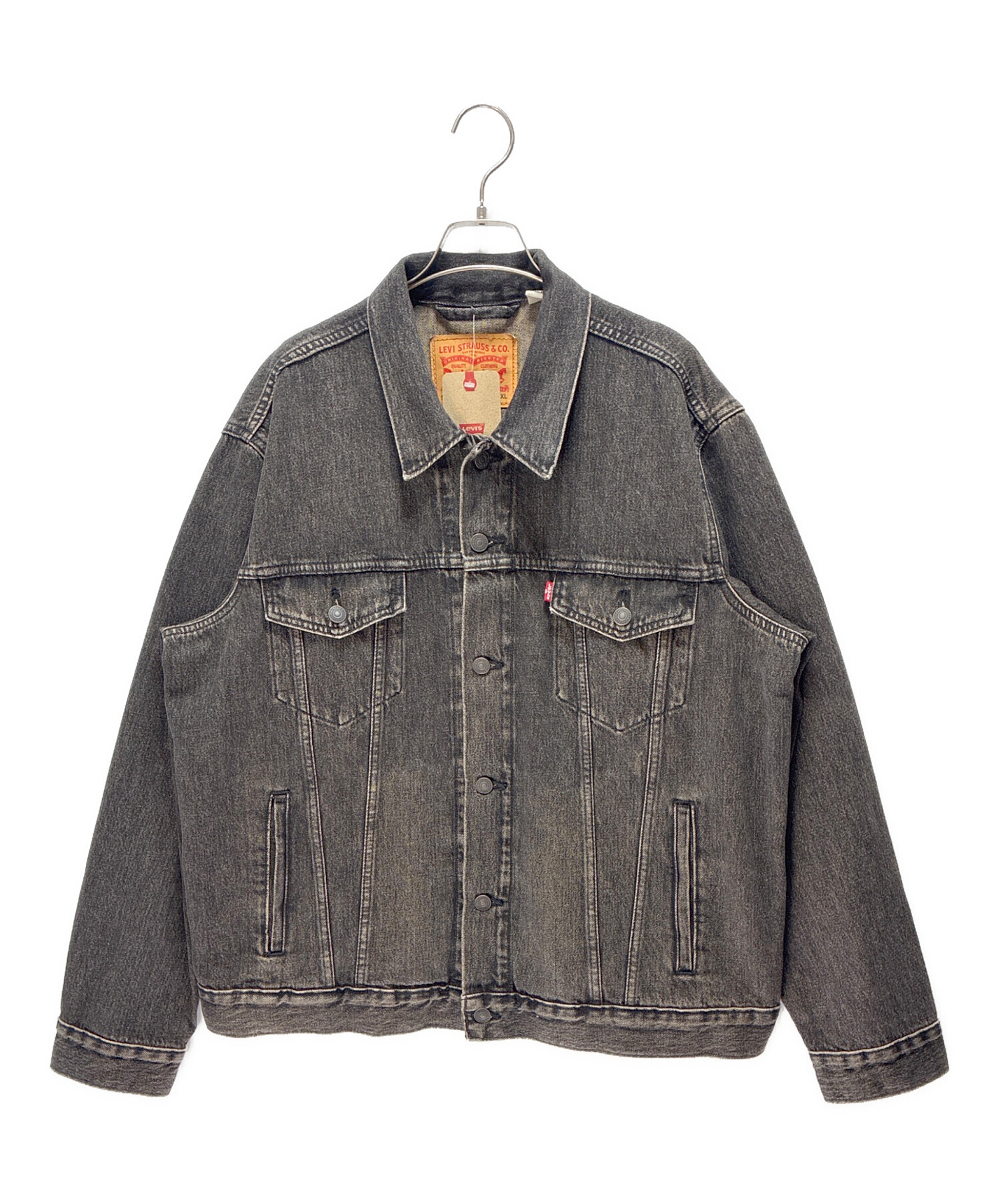 中古・古着通販】LEVI'S (リーバイス) デニムジャケット ブラック