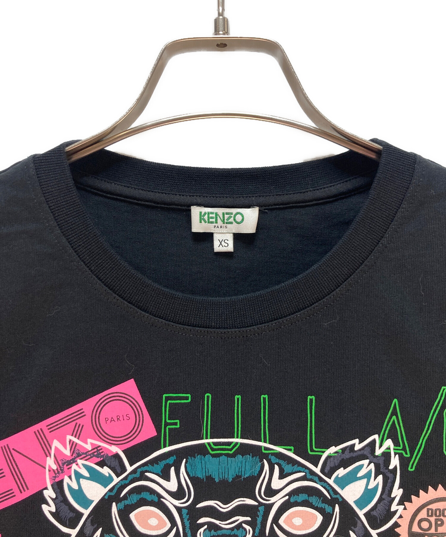 中古・古着通販】KENZO (ケンゾー) KENZO Tシャツ ブラック×グリーン