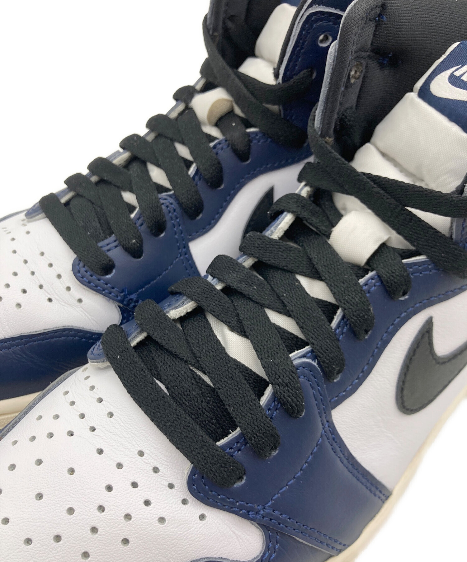 中古・古着通販】NIKE (ナイキ) AIR JORDAN 1 RETRO HIGH OG ネイビー 