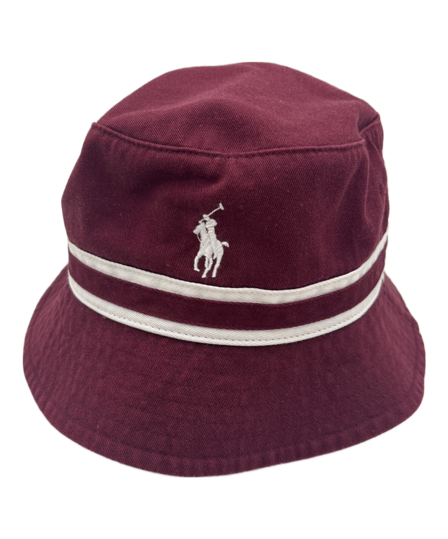 完売品 ラルフローレン バケットハット L/XL クレスト ワインレッド 中古・古着通販】POLO RALPH LAUREN (ポロ・ラルフローレン) POLO
