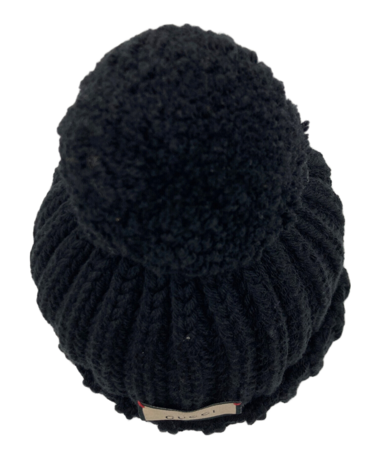 中古 グッチ GUCCI ニット帽 248868 3G206 レディース ブラック 黒 ウール イタリア製 GUCCI(グッチ) ⁄ ニットキャップ⁄--⁄ウール⁄BLK⁄無地⁄メンズ⁄652656