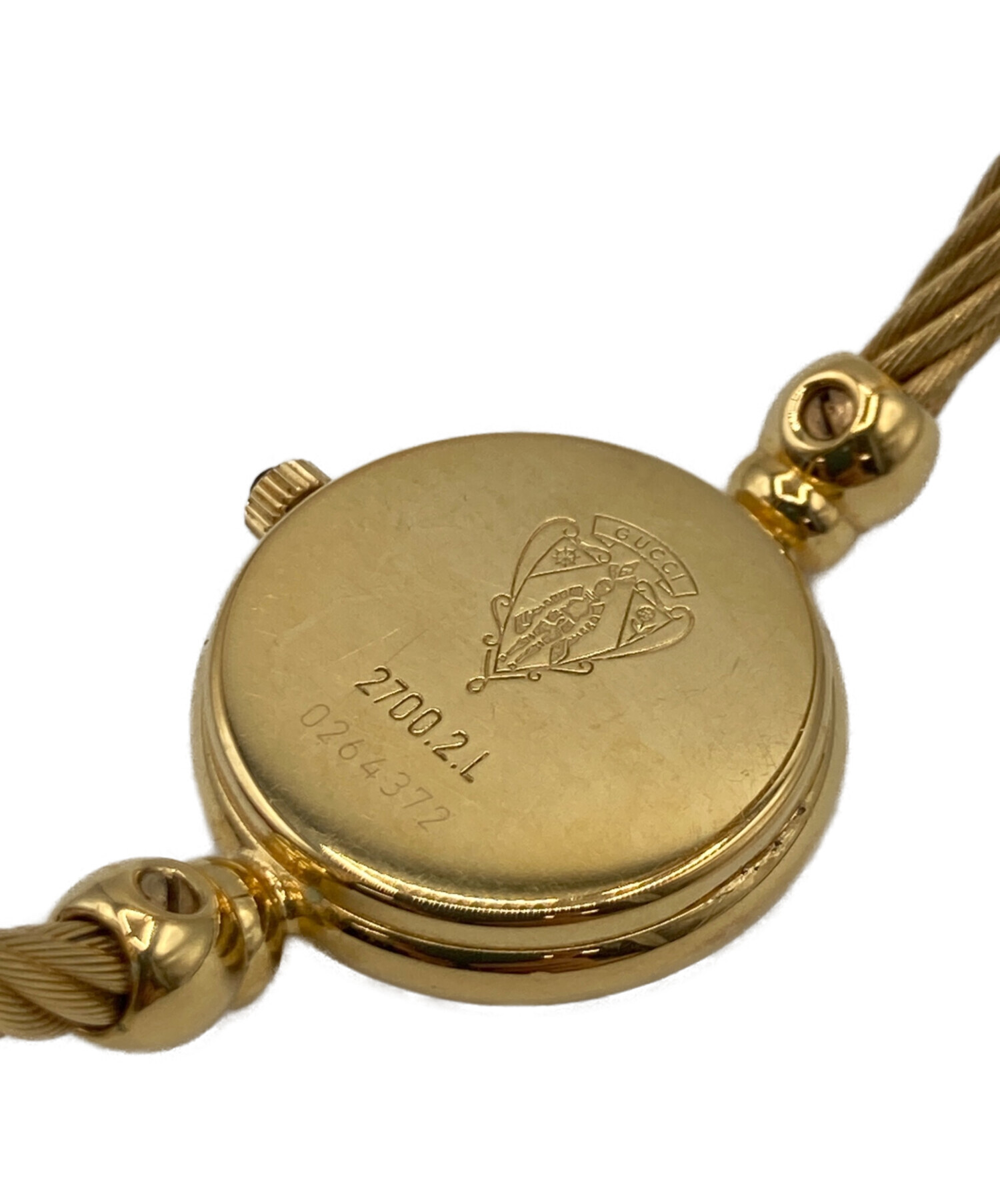 中古・古着通販】GUCCI (グッチ) GUCCI バングルウォッチ ブラック
