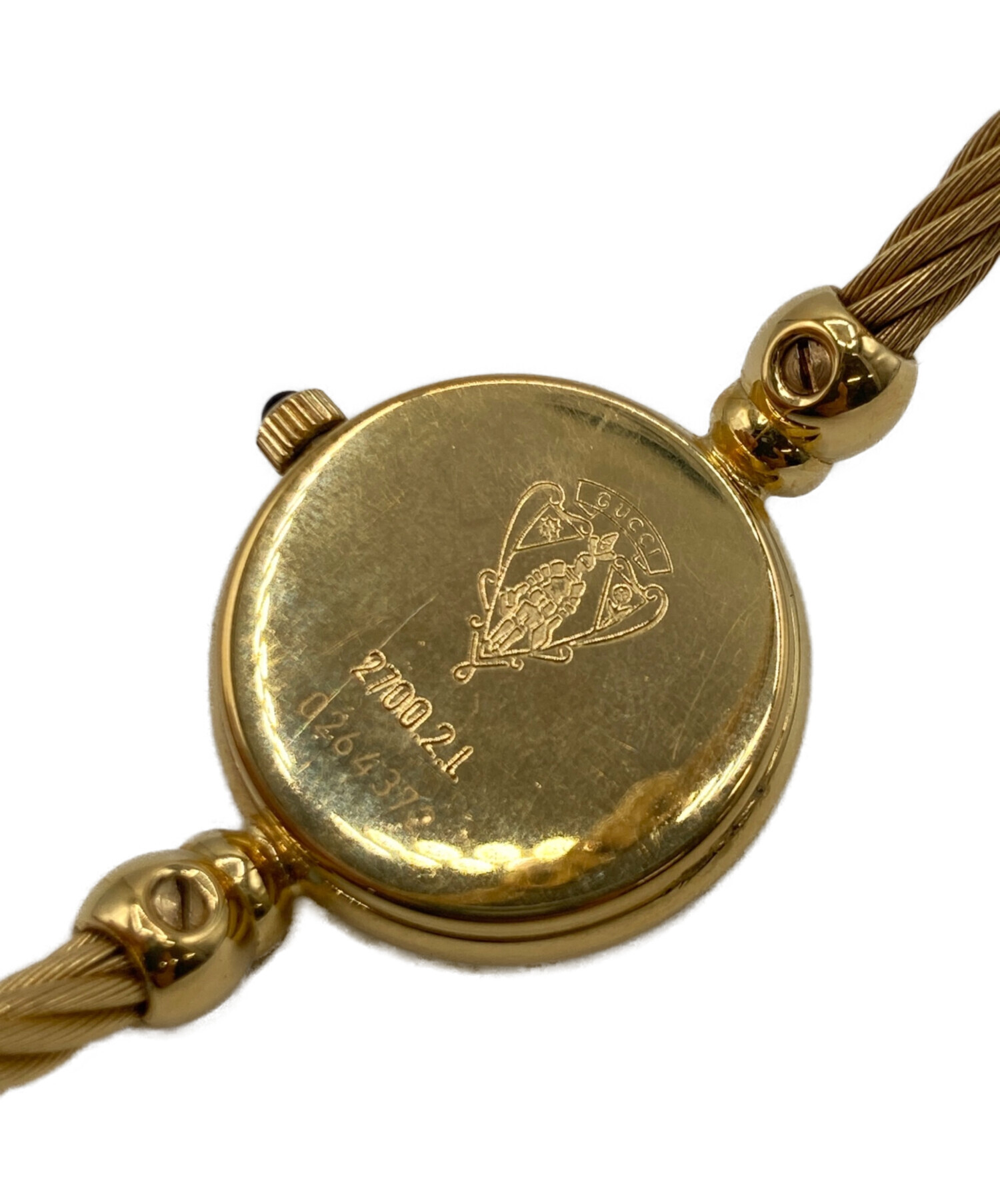 中古・古着通販】GUCCI (グッチ) GUCCI バングルウォッチ ブラック