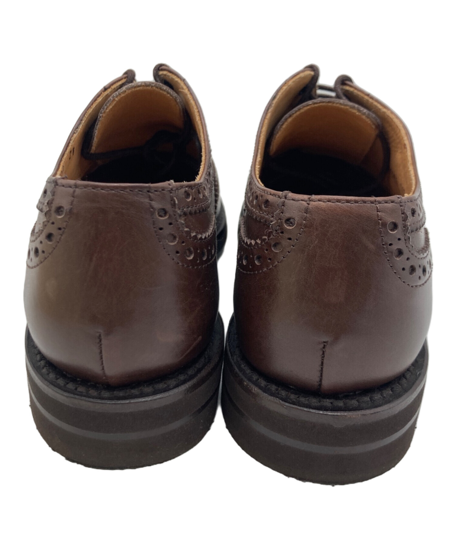 Berwick ブラウンウィングチップシューズ UK6 中古・古着通販】berwick (バーウィック) ウィングチップシューズ