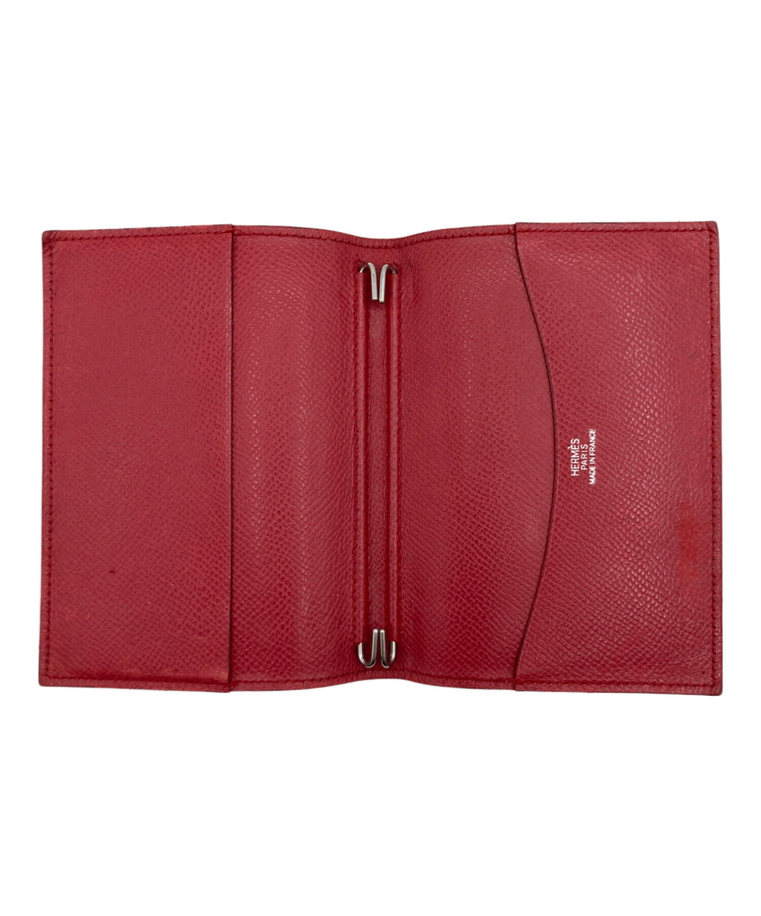 HERMES エルメス アジャンダGM 手帳・パスポートケース可 レッド □R 中古・古着通販】HERMES (エルメス) 手帳カバー ワインレッド