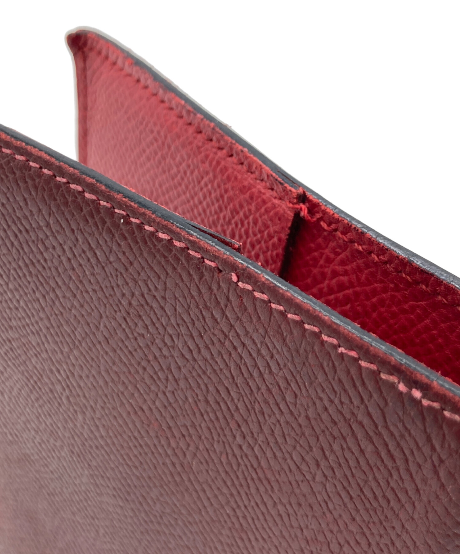 中古・古着通販】HERMES (エルメス) 手帳カバー ワインレッド