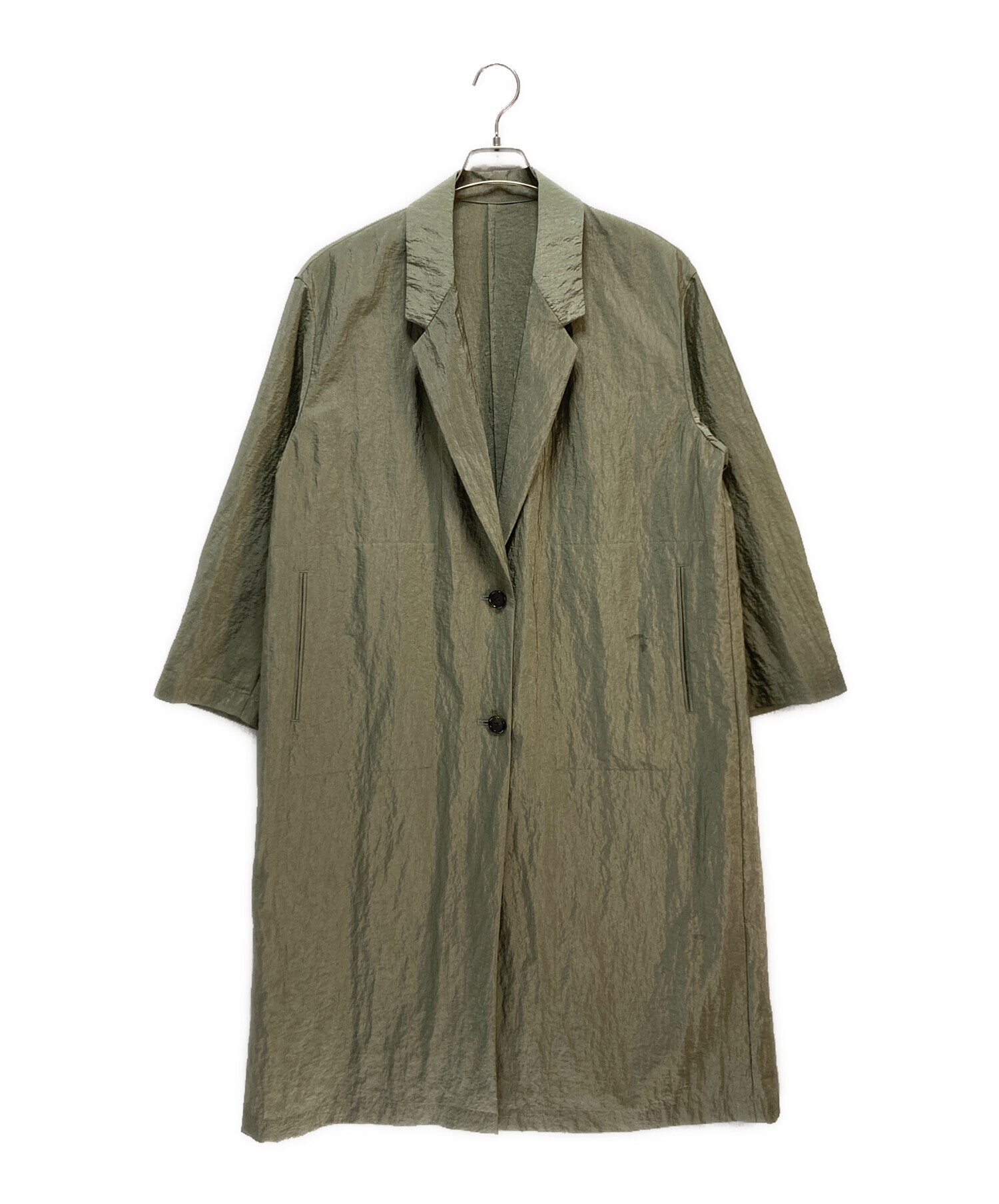 中古・古着通販】heliopole (エリオポール) SHINY SHEER LIGHT COAT