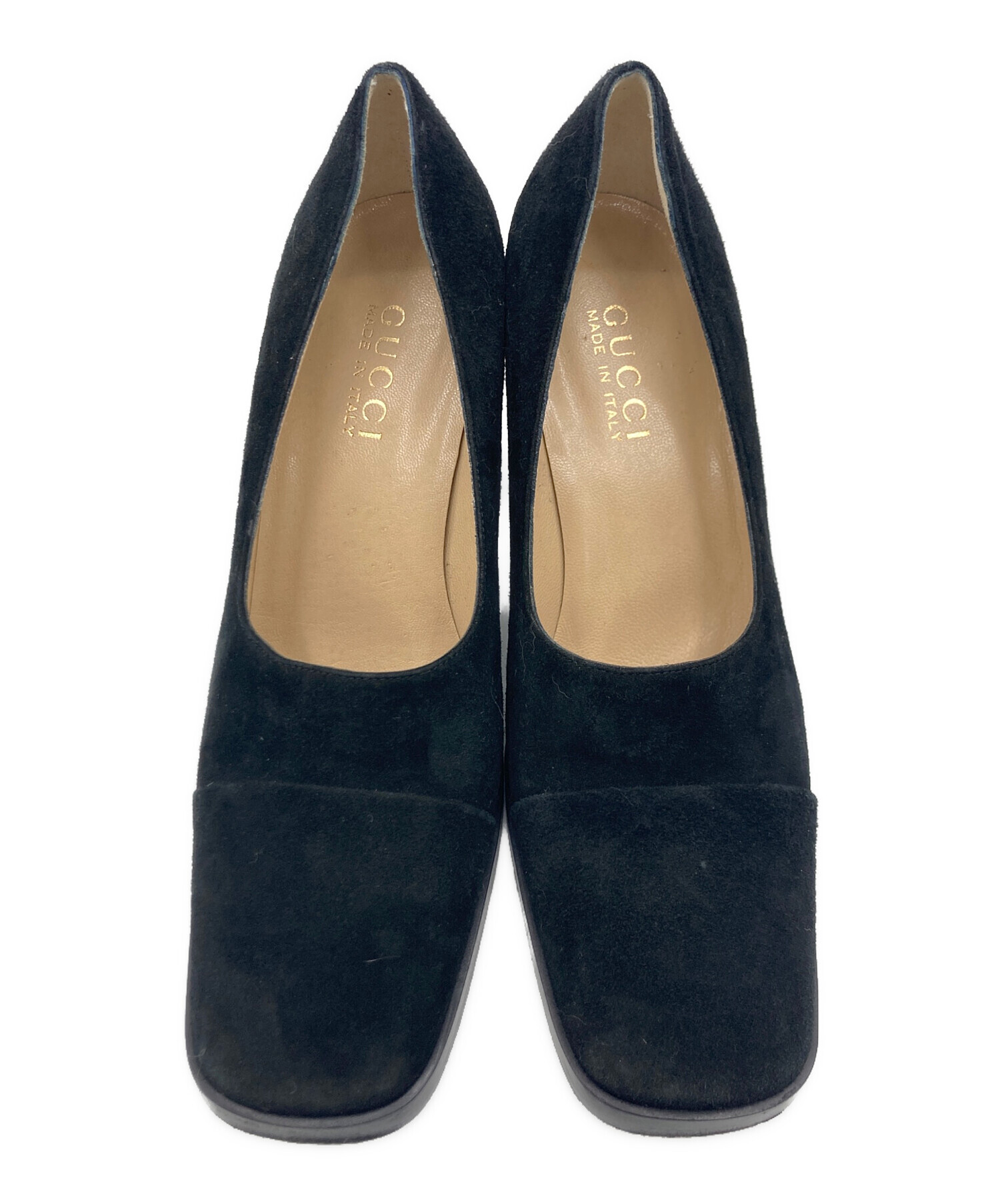 中古・古着通販】GUCCI (グッチ) GUCCI スクエアトゥ ヒールパンプス