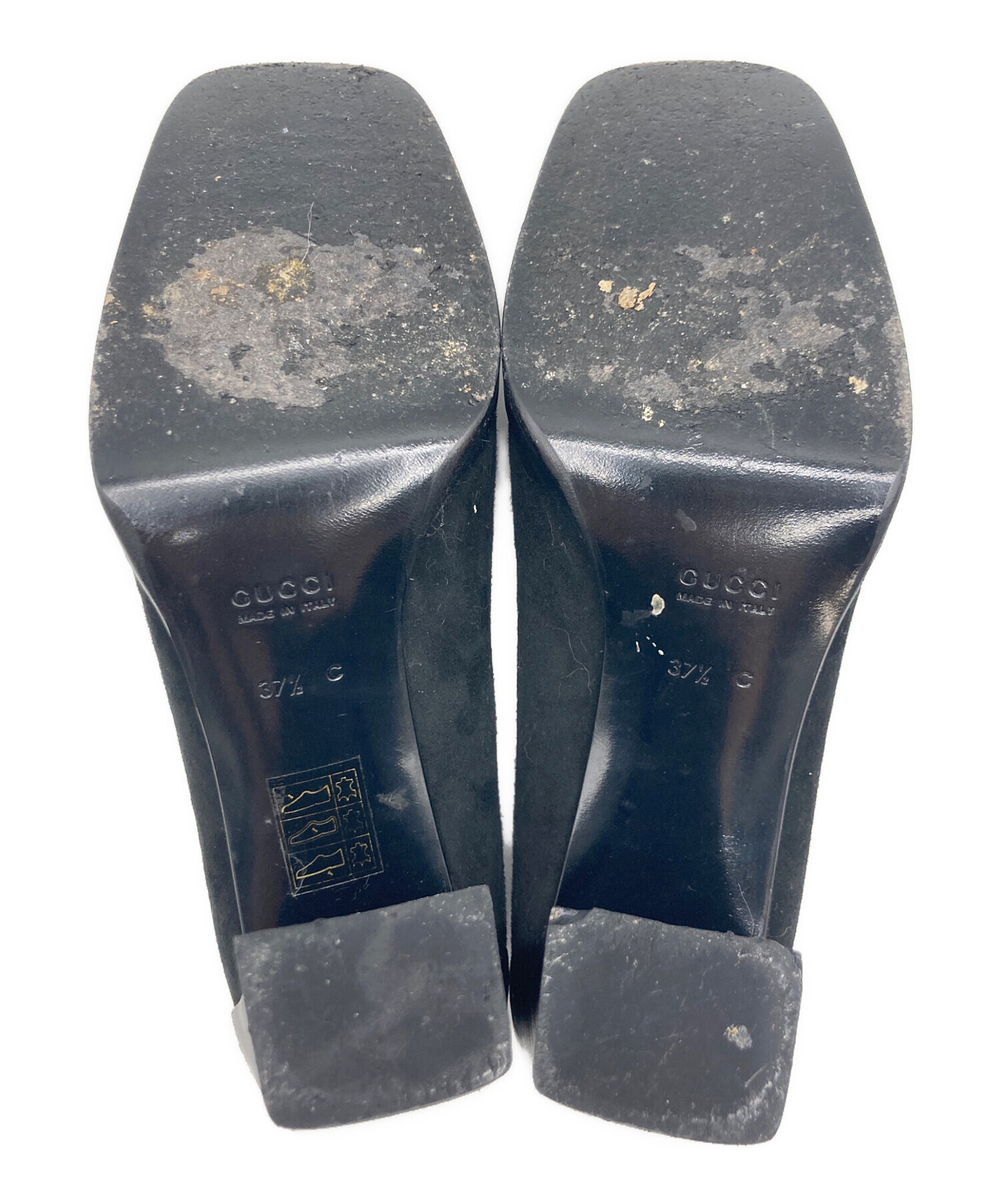 中古・古着通販】GUCCI (グッチ) GUCCI スクエアトゥ ヒールパンプス