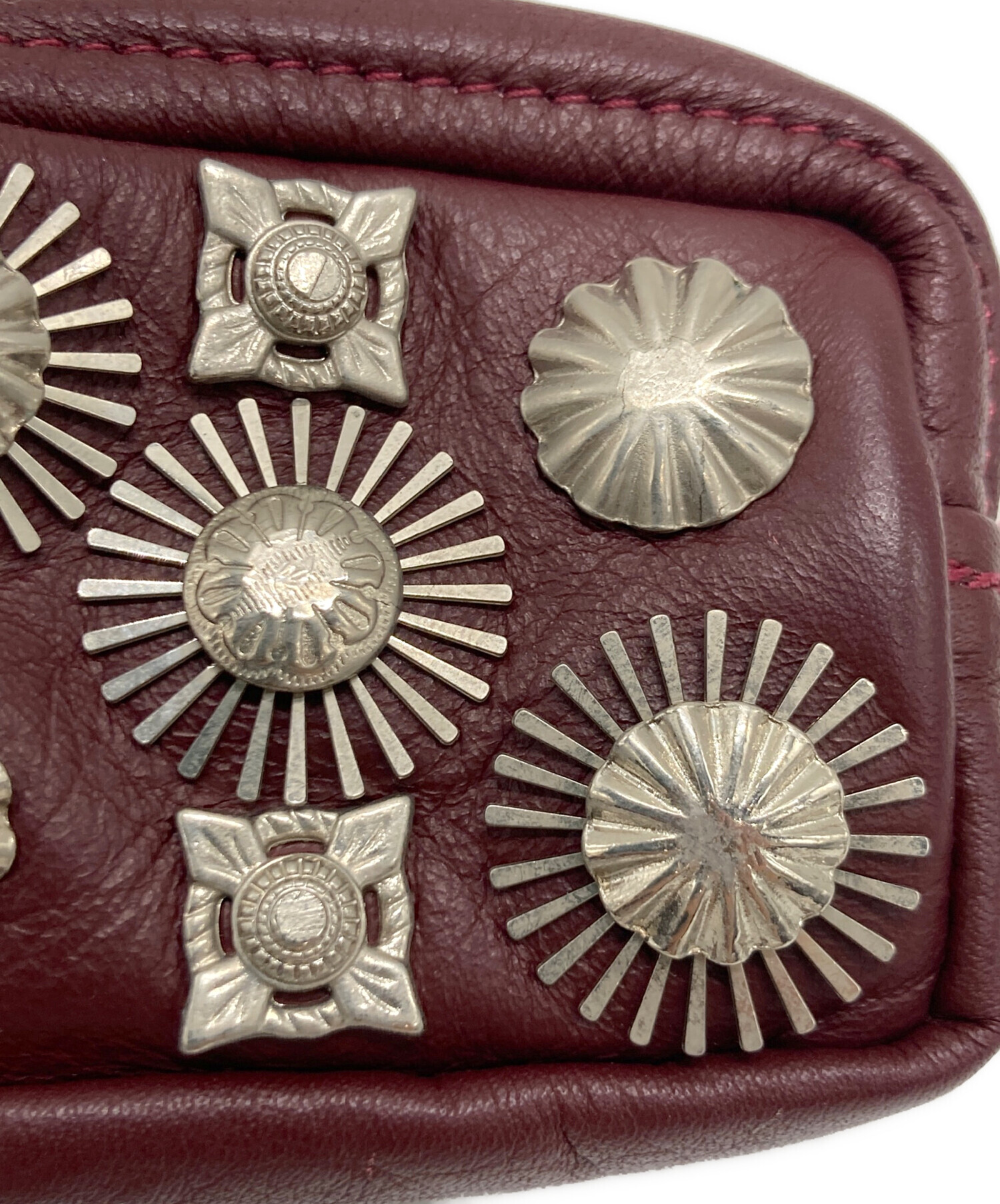 中古・古着通販】TOGA PULLA (トーガ プルラ) レザーポーチ ワイン