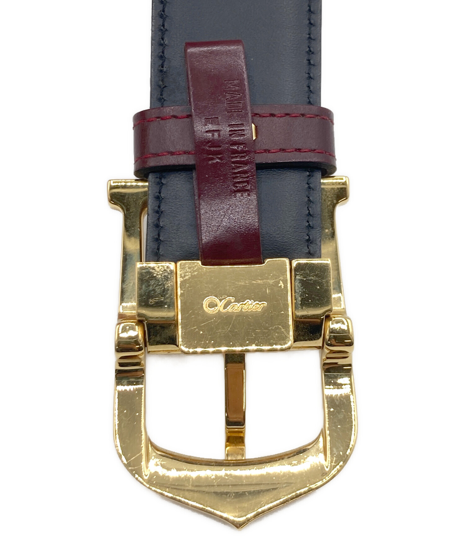 中古・古着通販】Cartier (カルティエ) Cartier ベルト ワインレッド