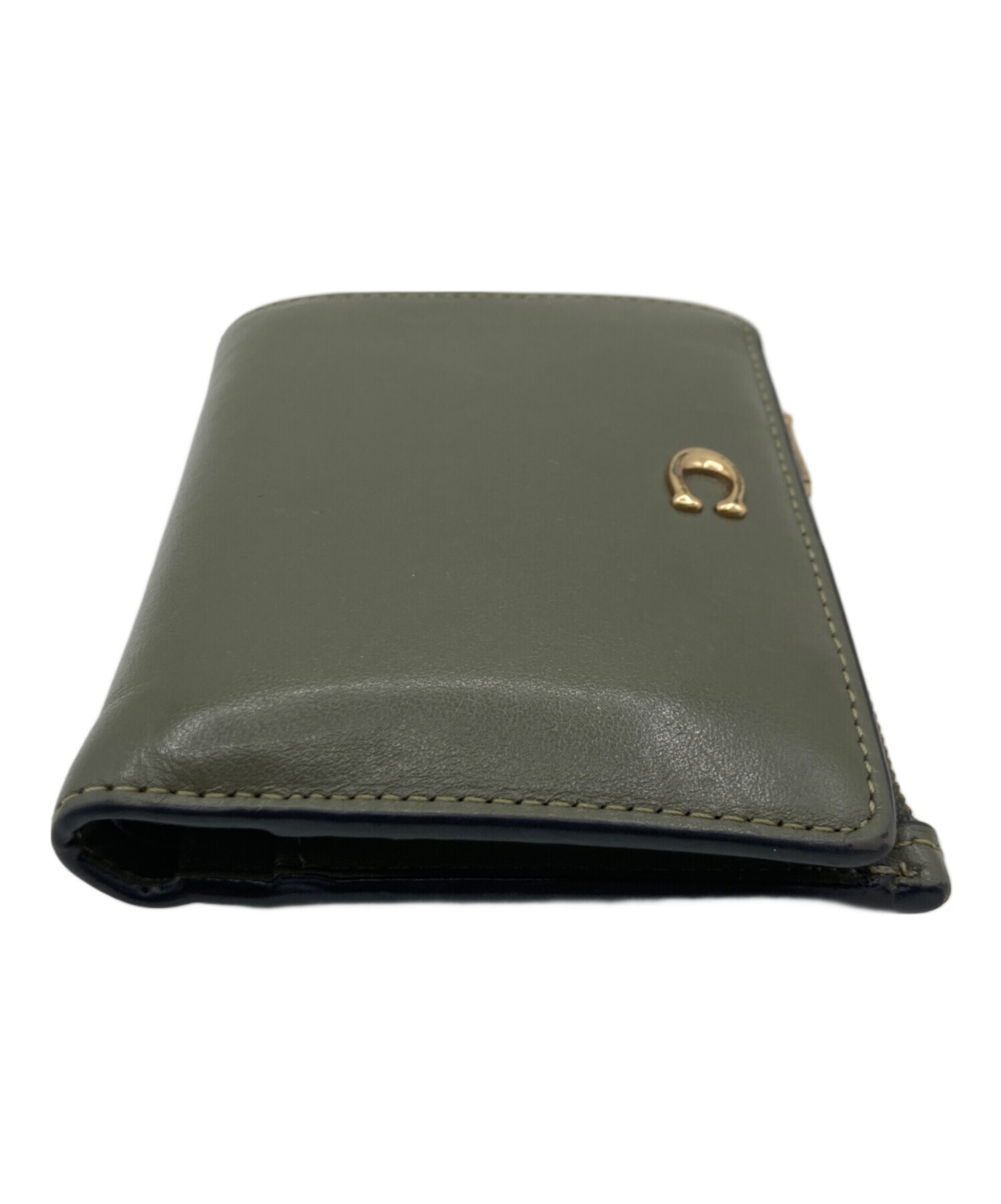 中古・古着通販】COACH (コーチ) COACH 2つ折り財布 オリーブ