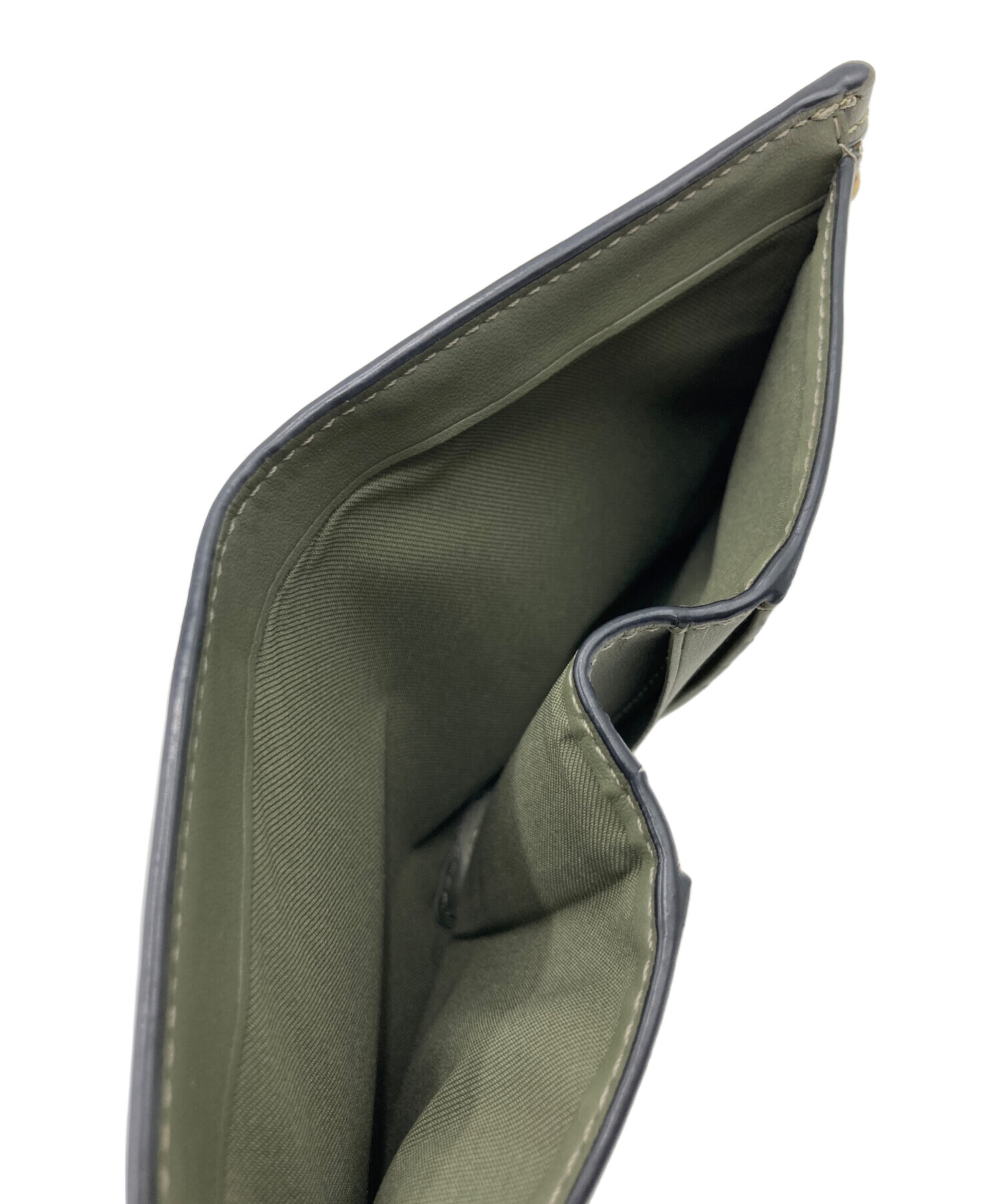COACH コーチ 財布・ケース  緑 【古着】【中古】【送料無料】 中古・古着通販】COACH (コーチ) 2つ折り財布 黄緑｜ブランド・古着
