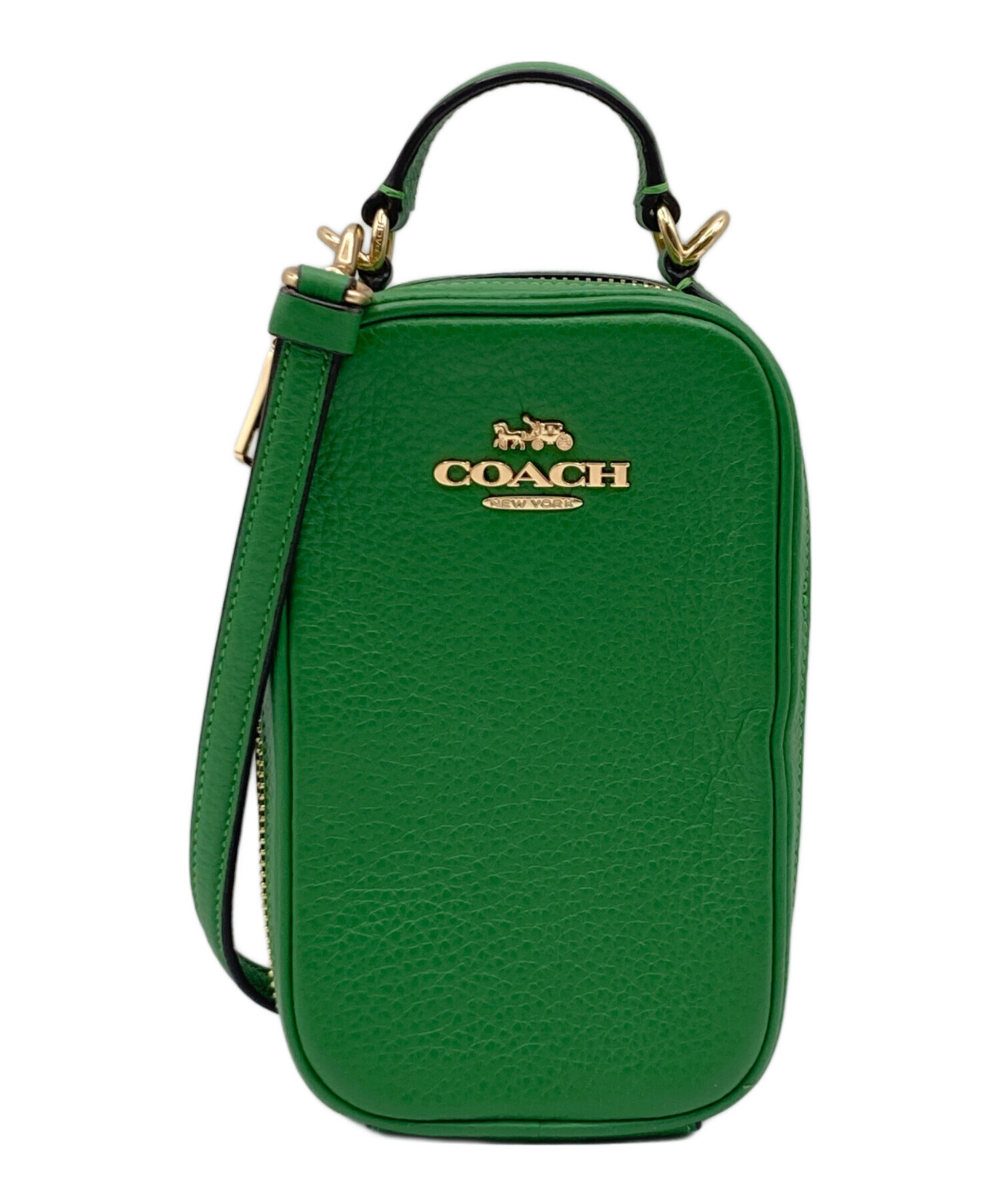 COACH ワンショルダー　グリーン　価格戻しますがお値引き交渉お待ちしてます♪ 中古・古着通販】COACH (コーチ) COACH ショルダーバッグ グリーン