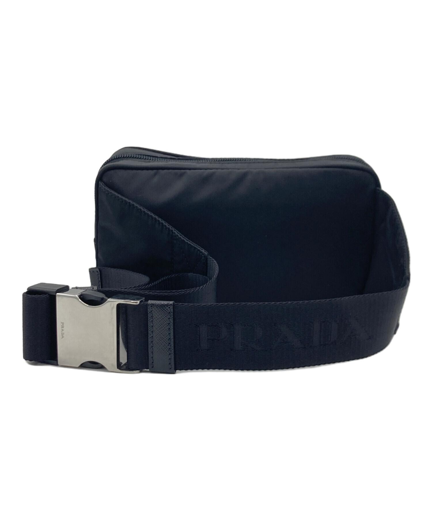 【販売本日中】PRADA ビジネスバッグ ショルダーベルト付き 中古・古着通販】PRADA (プラダ) PRADA Re-Nylon xサフィアーノレザー