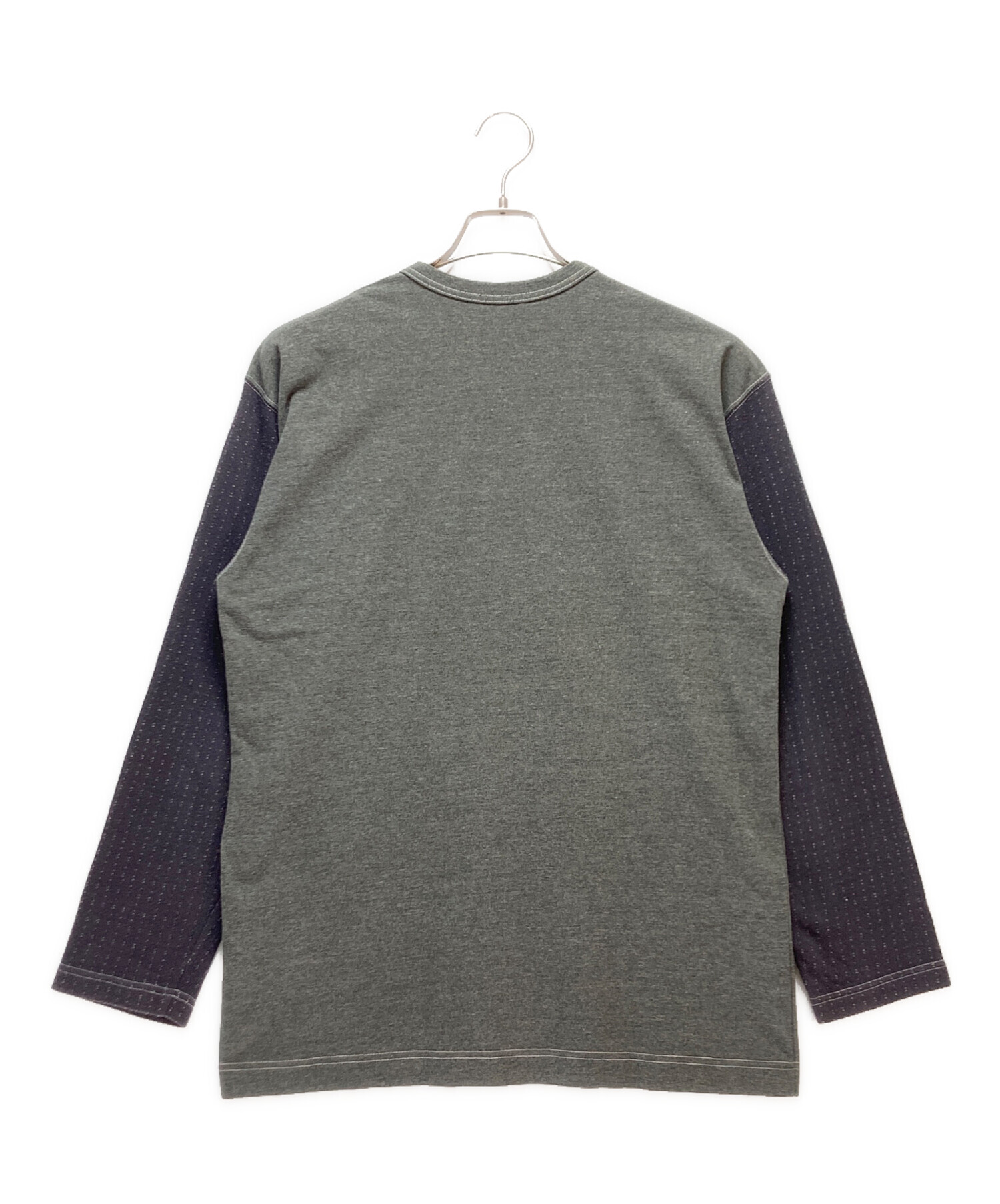 COMME des GARCONS HOMME 長袖カットソー グレー 中古・古着通販】COMME des GARCONS HOMME (コムデギャルソン オム