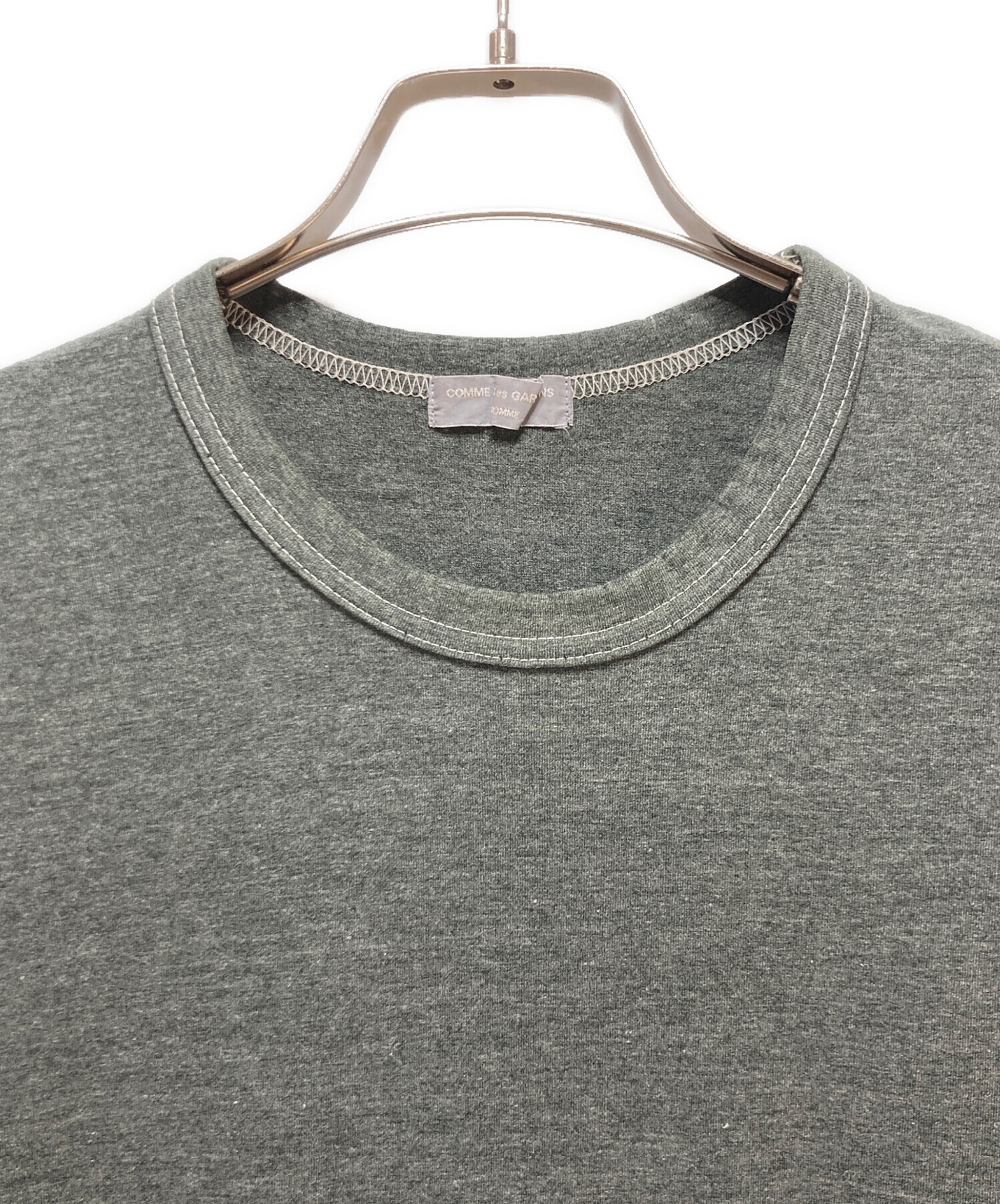 COMME des GARCONS HOMME 長袖カットソー グレー 中古・古着通販】COMME des GARCONS HOMME (コムデギャルソン オム