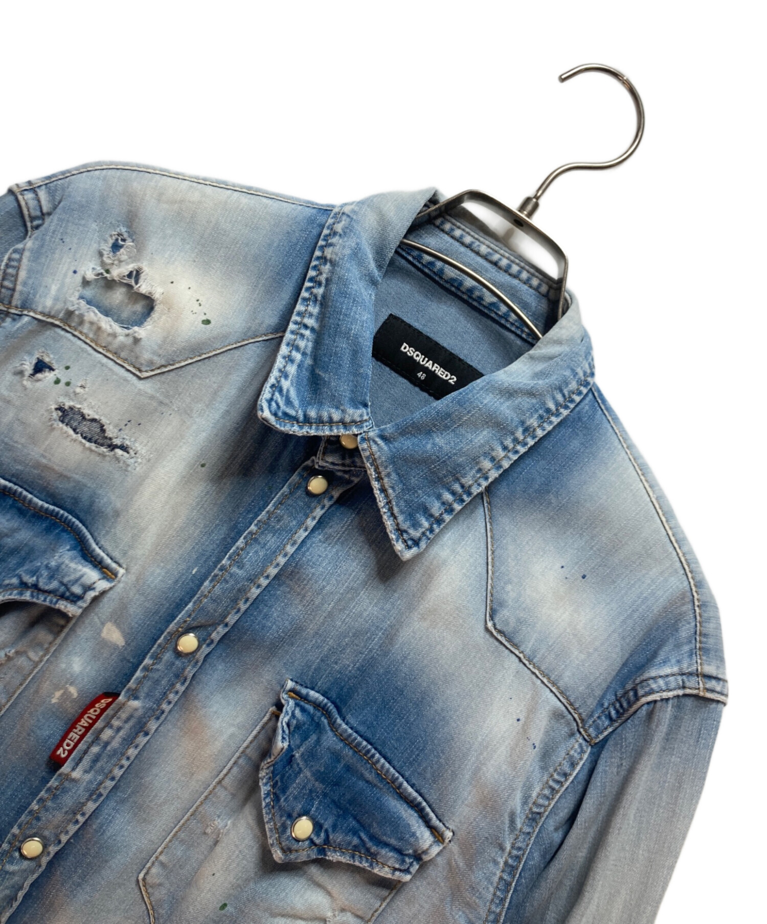中古・古着通販】DSQUARED2 (ディースクエアード) デニムシャツ