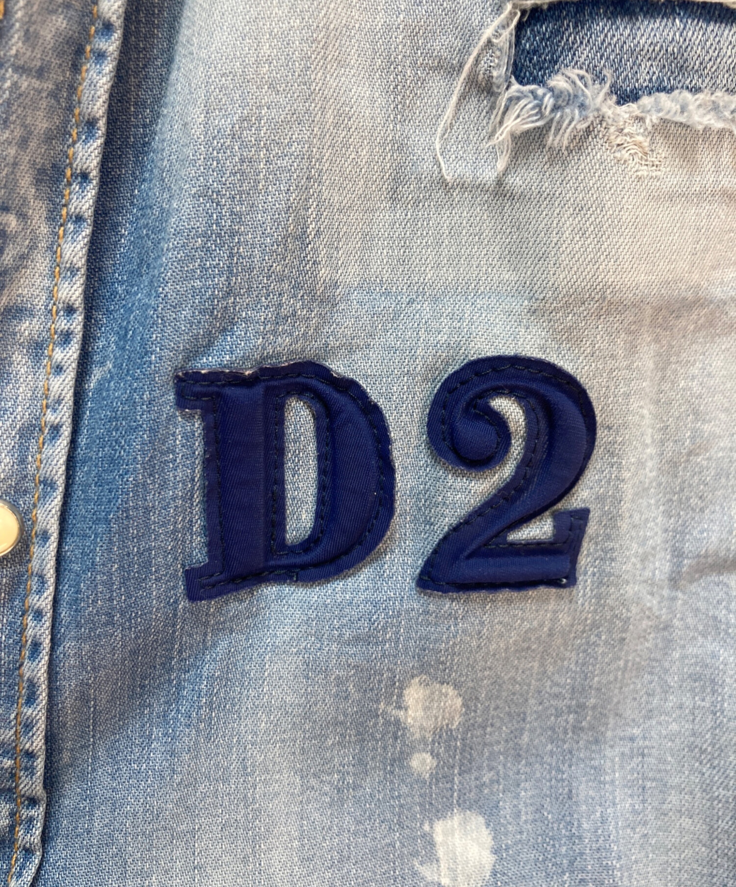 中古・古着通販】DSQUARED2 (ディースクエアード) デニムシャツ
