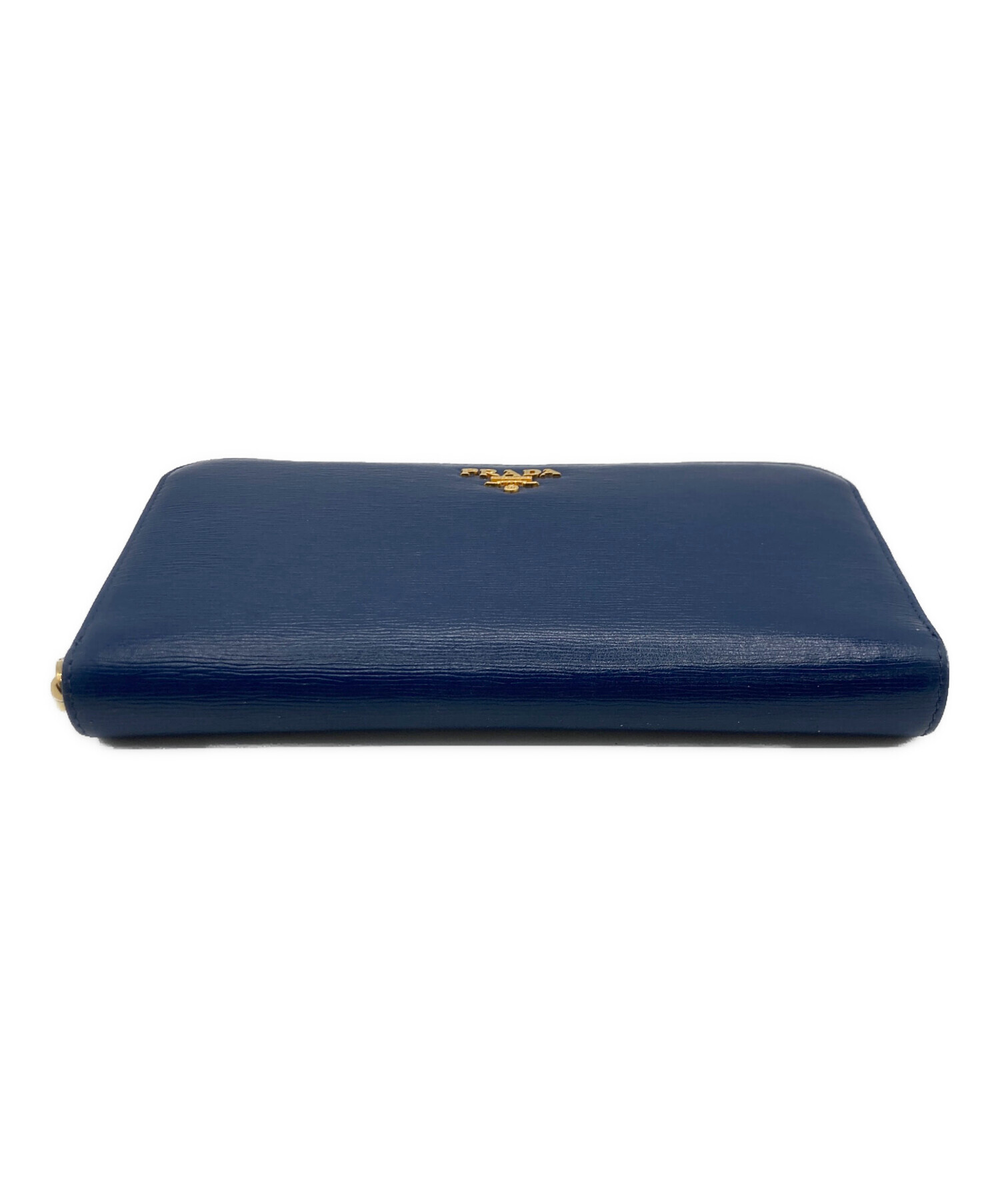 PRADA プラダ 財布・ケース  紺 【古着】【中古】【送料無料】 中古・古着通販】PRADA (プラダ) サフィアーノコンパクトウォレット