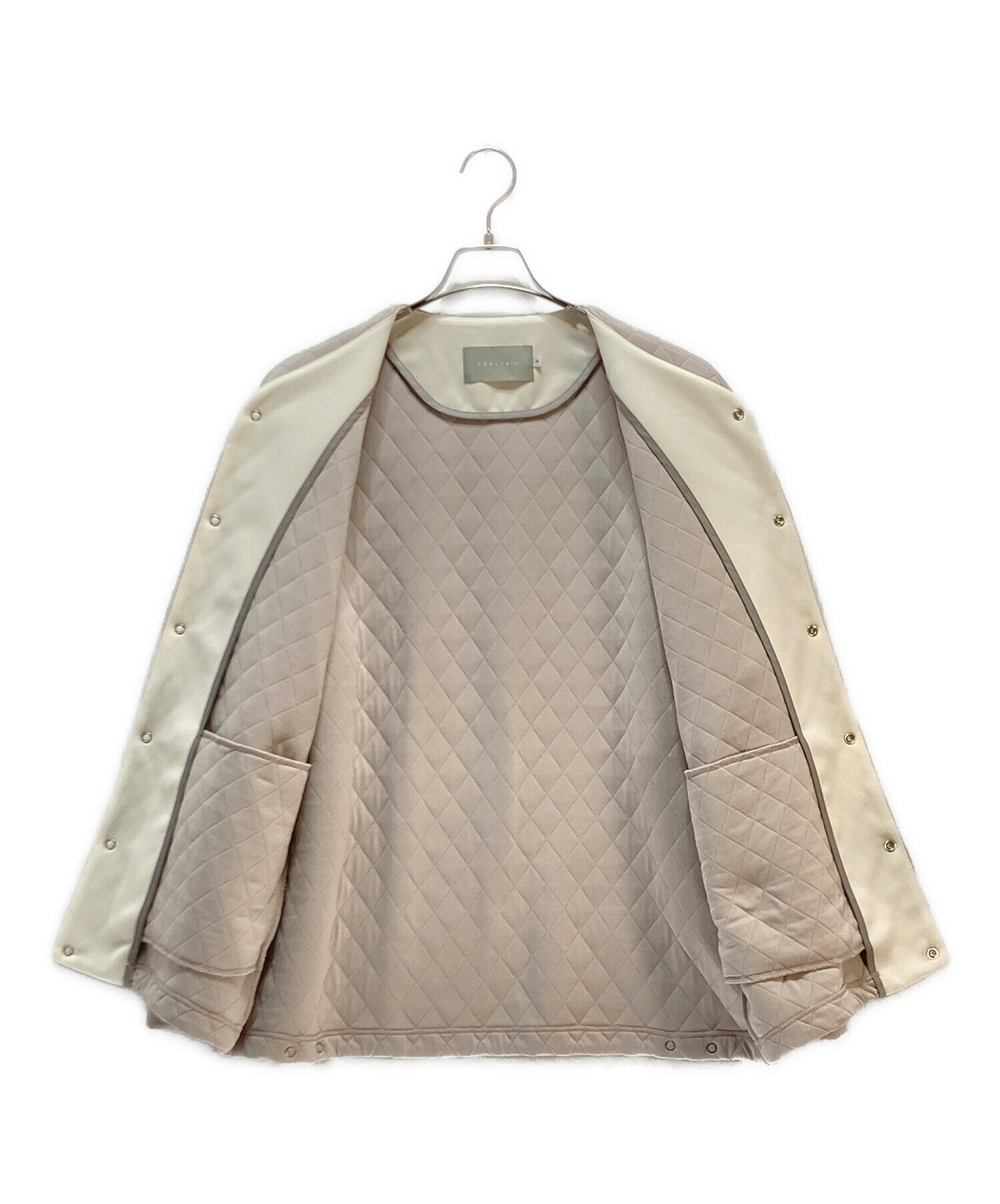 中古・古着通販】CURLY&Co. (カーリー) SNAP BUTTON CARDIGAN グレー 
