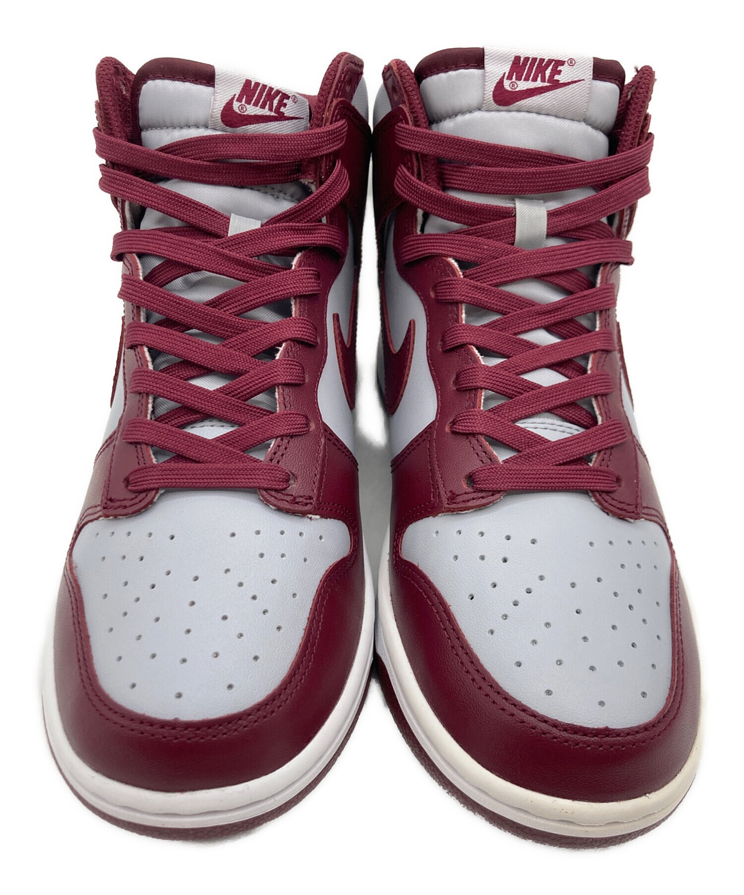 中古・古着通販】NIKE (ナイキ) DUNK HI RETRO ワインレッド×グレー 
